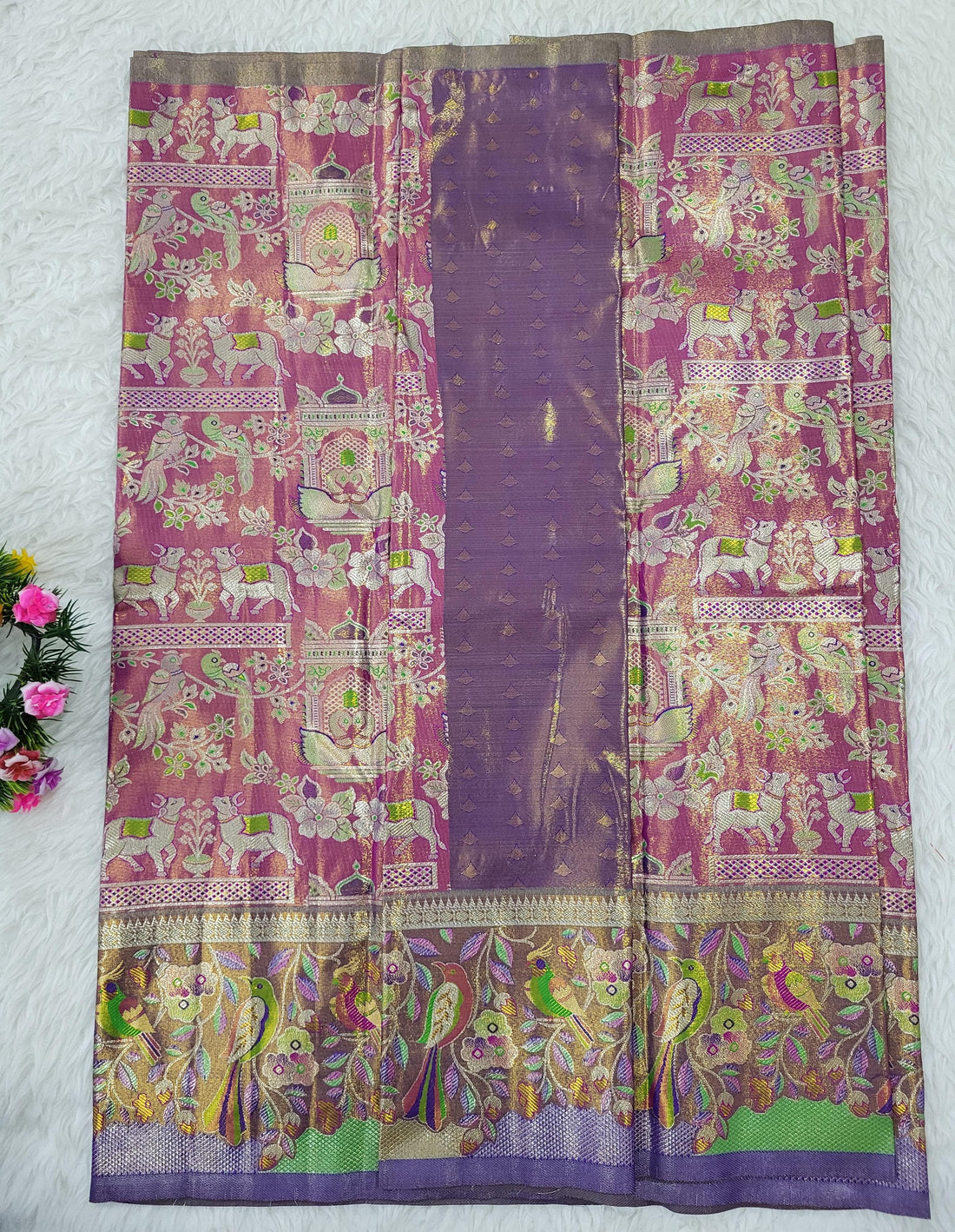 (2–5 Years) Lehenga -  Unstitched (Blouse + Material)