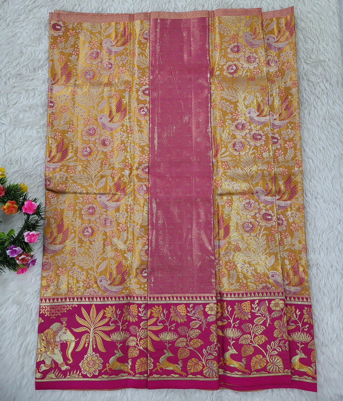 (2–5 Years) Lehenga -  Unstitched (Blouse + Material)