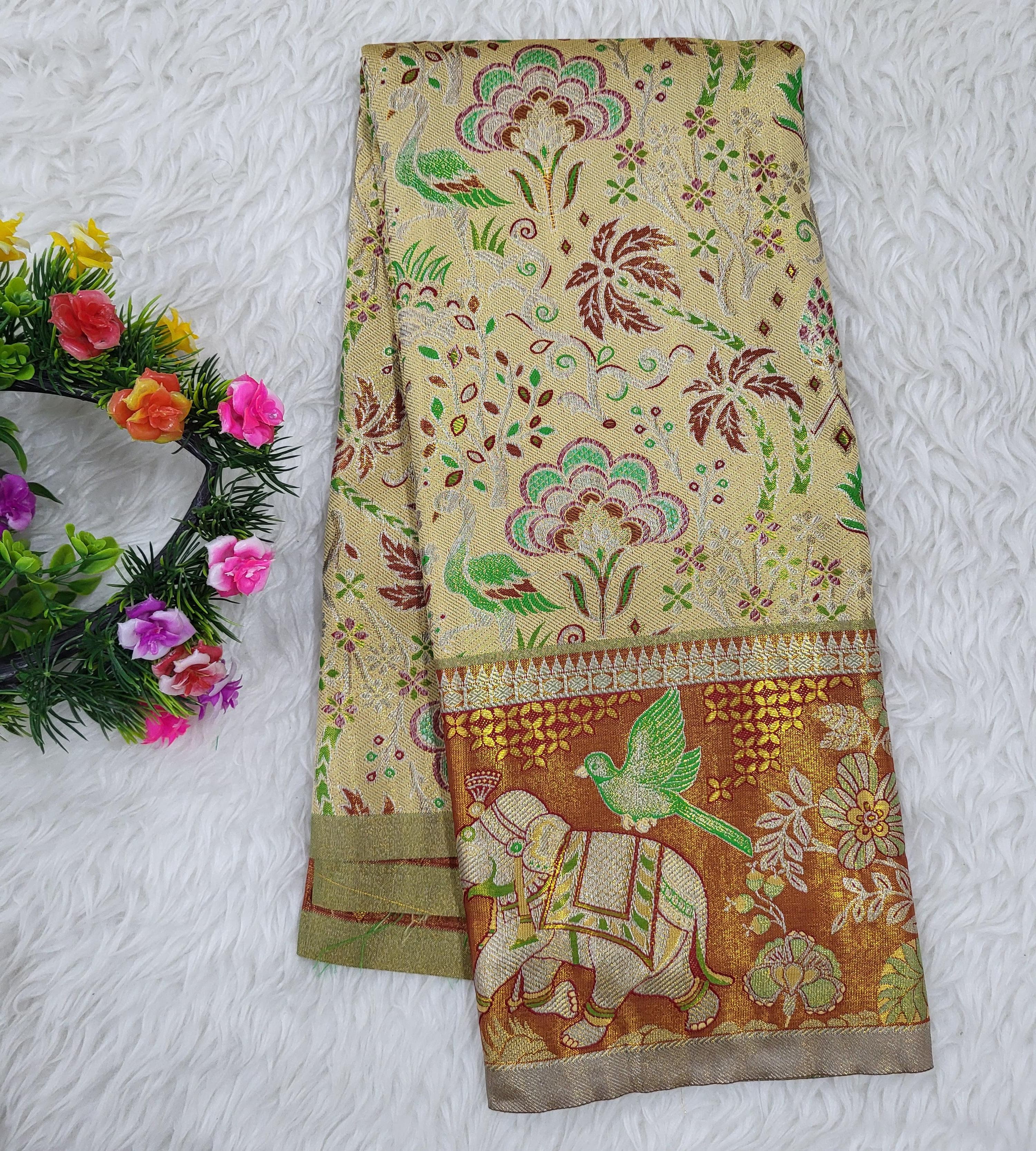 (2–5 Years) Lehenga -  Unstitched (Blouse + Material)