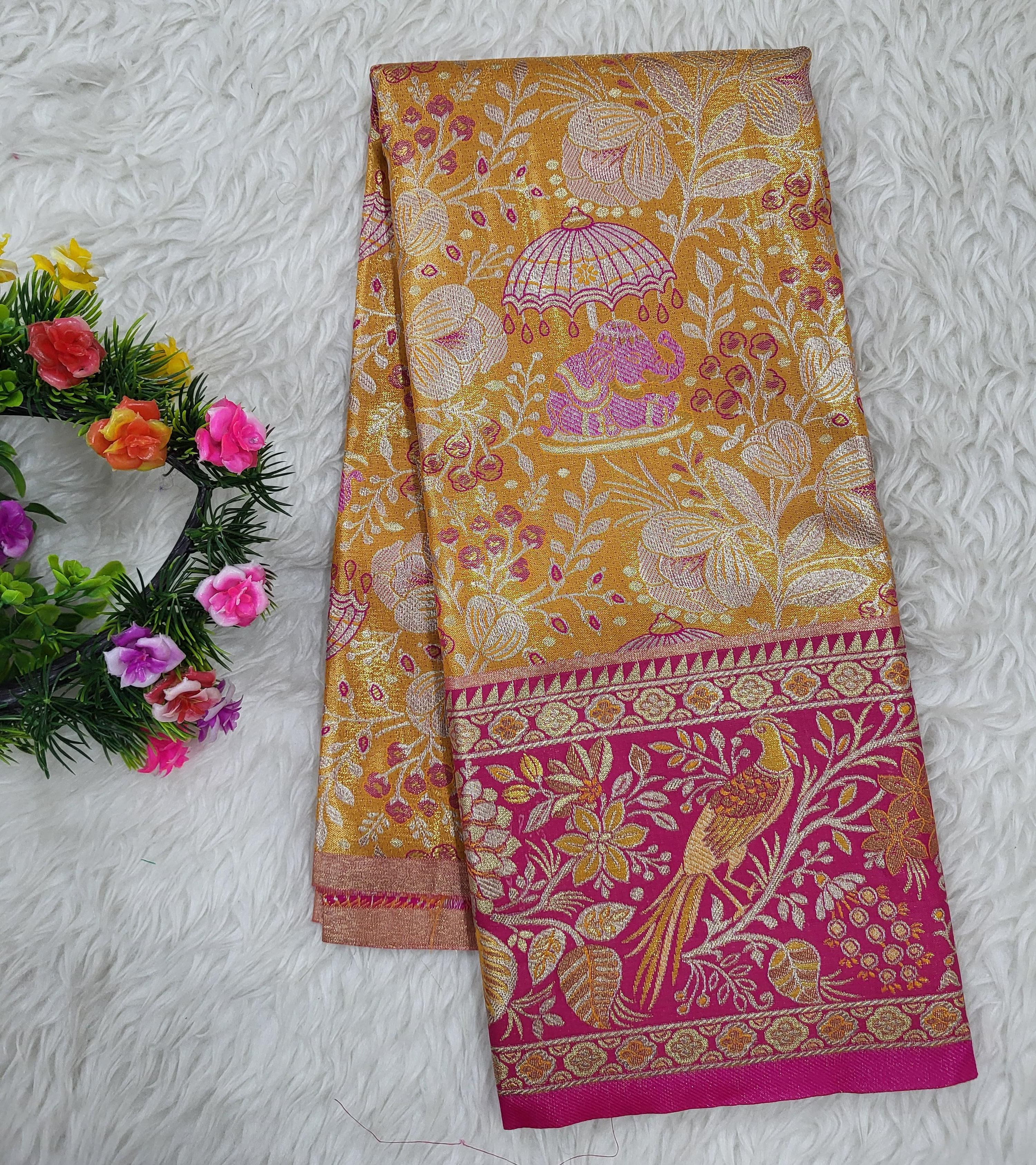 (2–5 Years) Lehenga -  Unstitched (Blouse + Material)