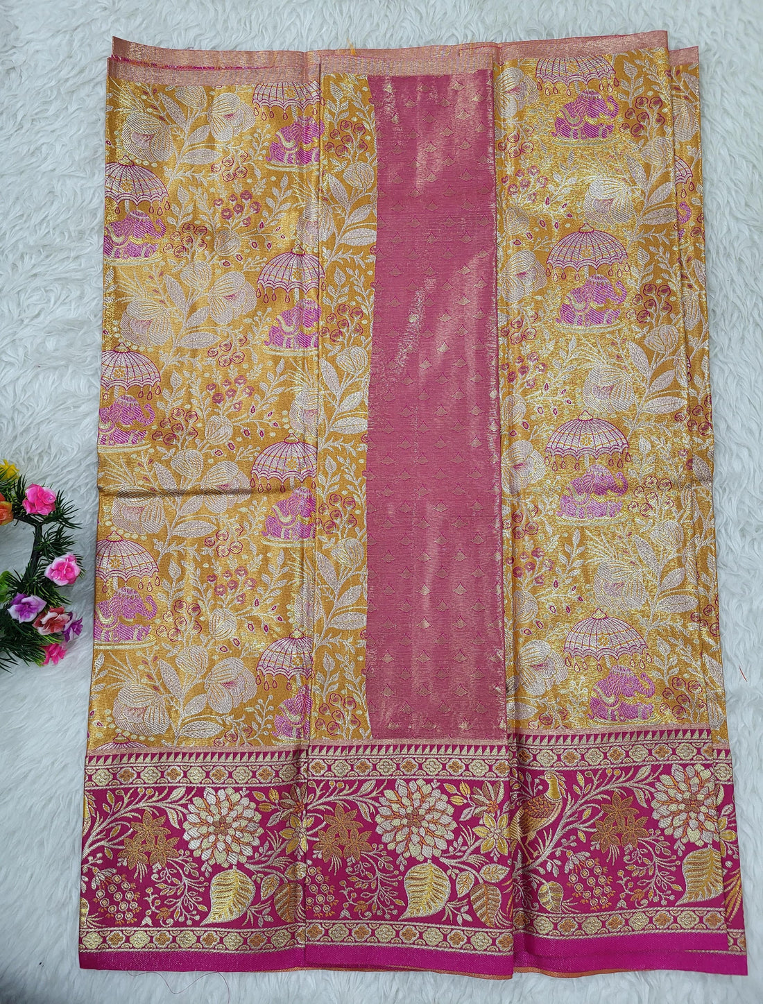 (2–5 Years) Lehenga -  Unstitched (Blouse + Material)