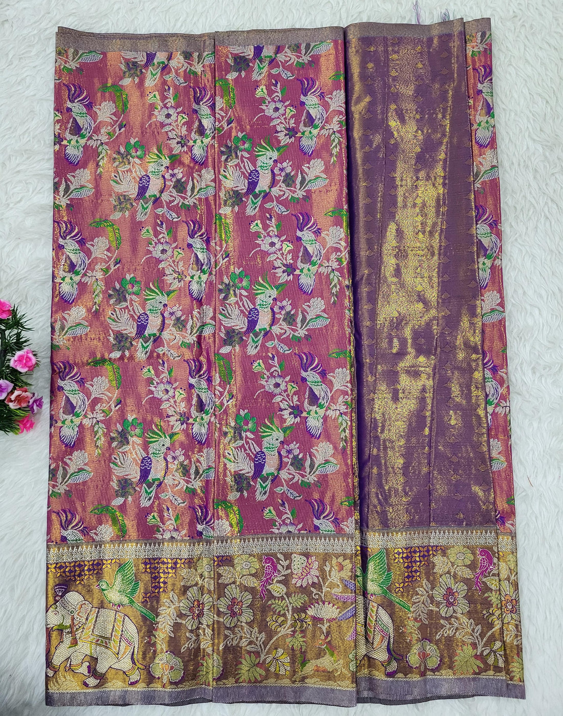 (2–5 Years) Lehenga -  Unstitched (Blouse + Material)