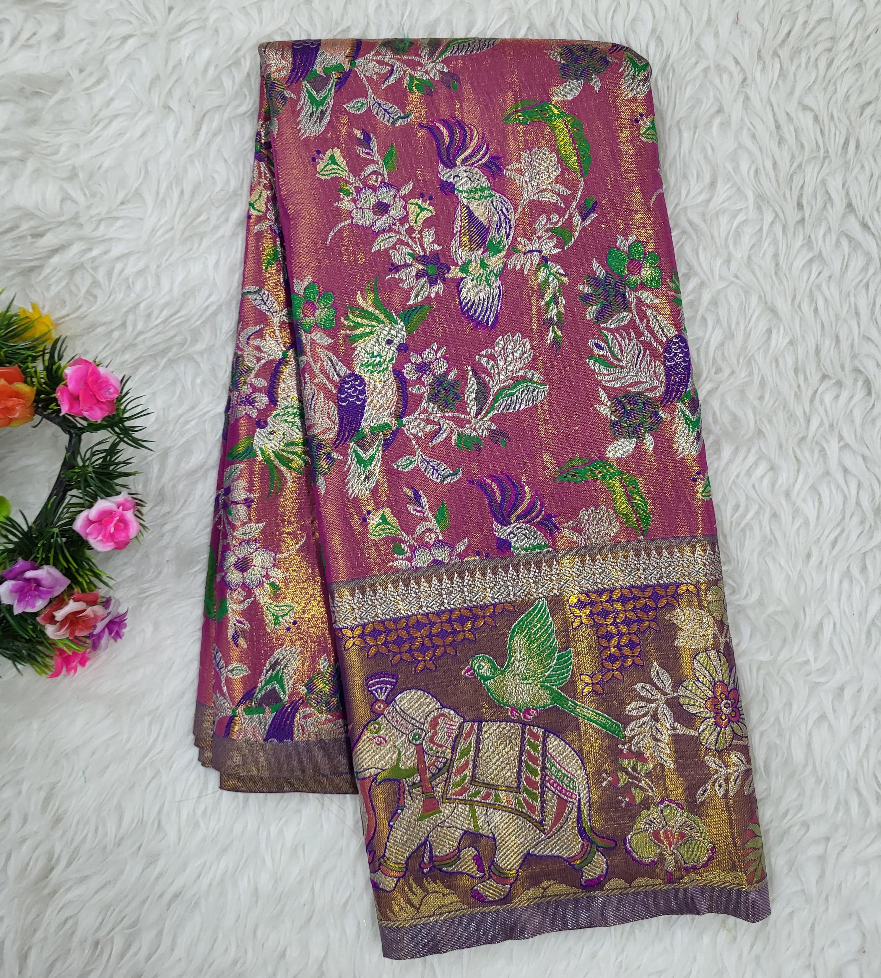 (2–5 Years) Lehenga -  Unstitched (Blouse + Material)