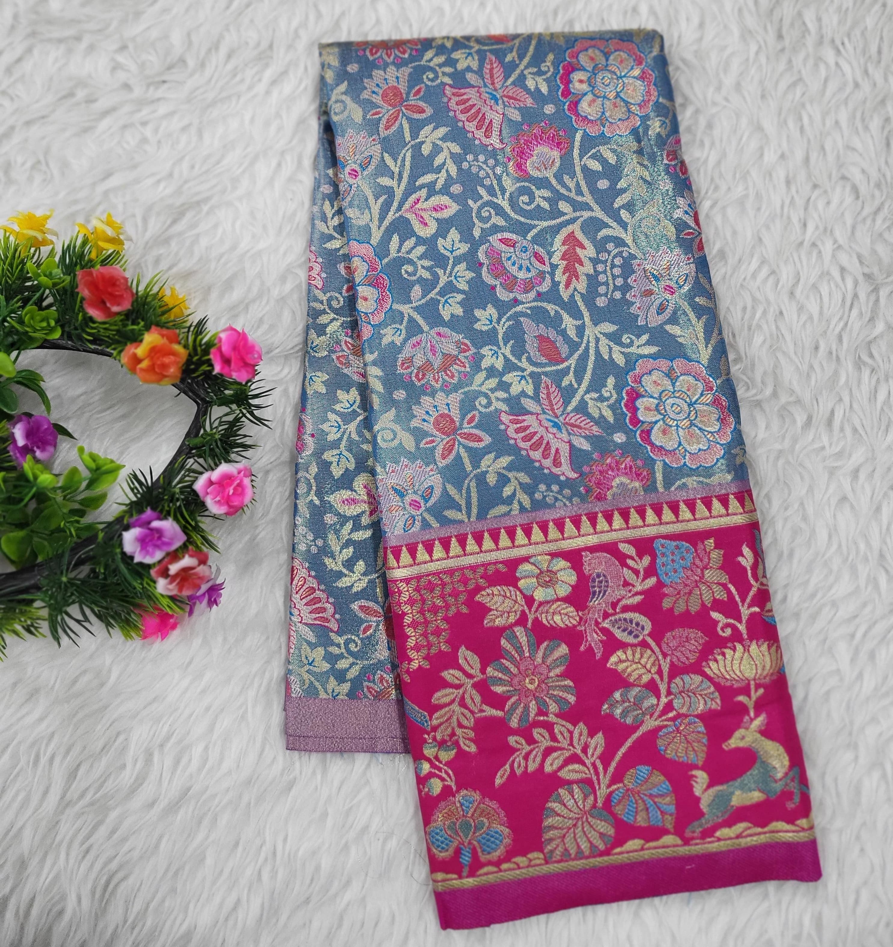 (2–5 Years) Lehenga -  Unstitched (Blouse + Material)