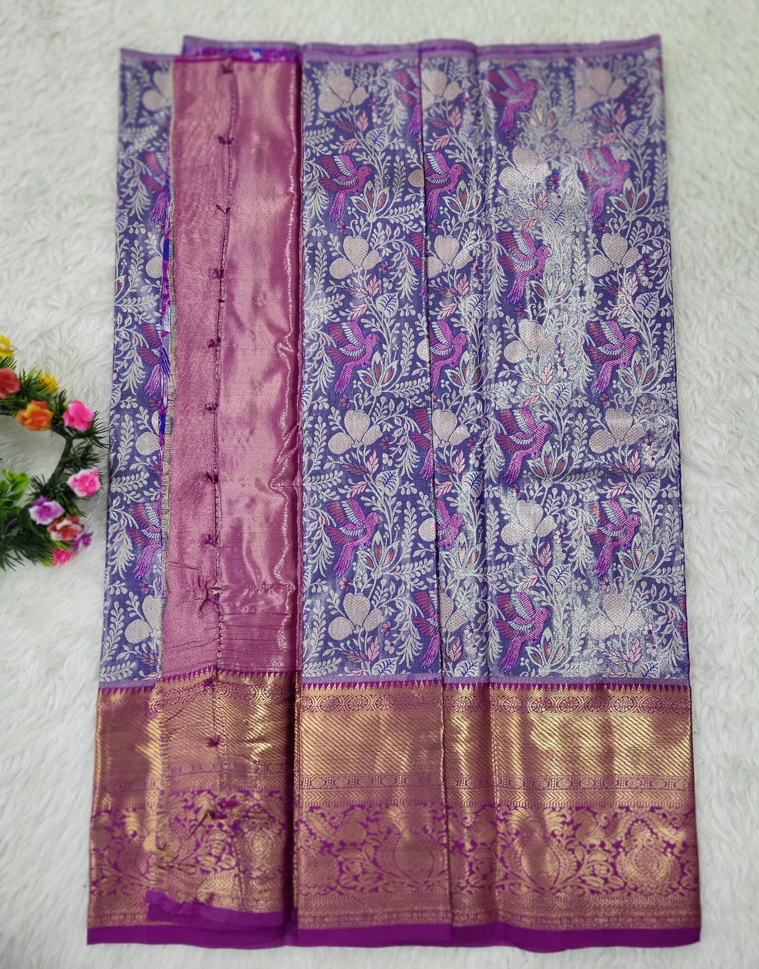 (2–5 Years) Lehenga -  Unstitched (Blouse + Material)
