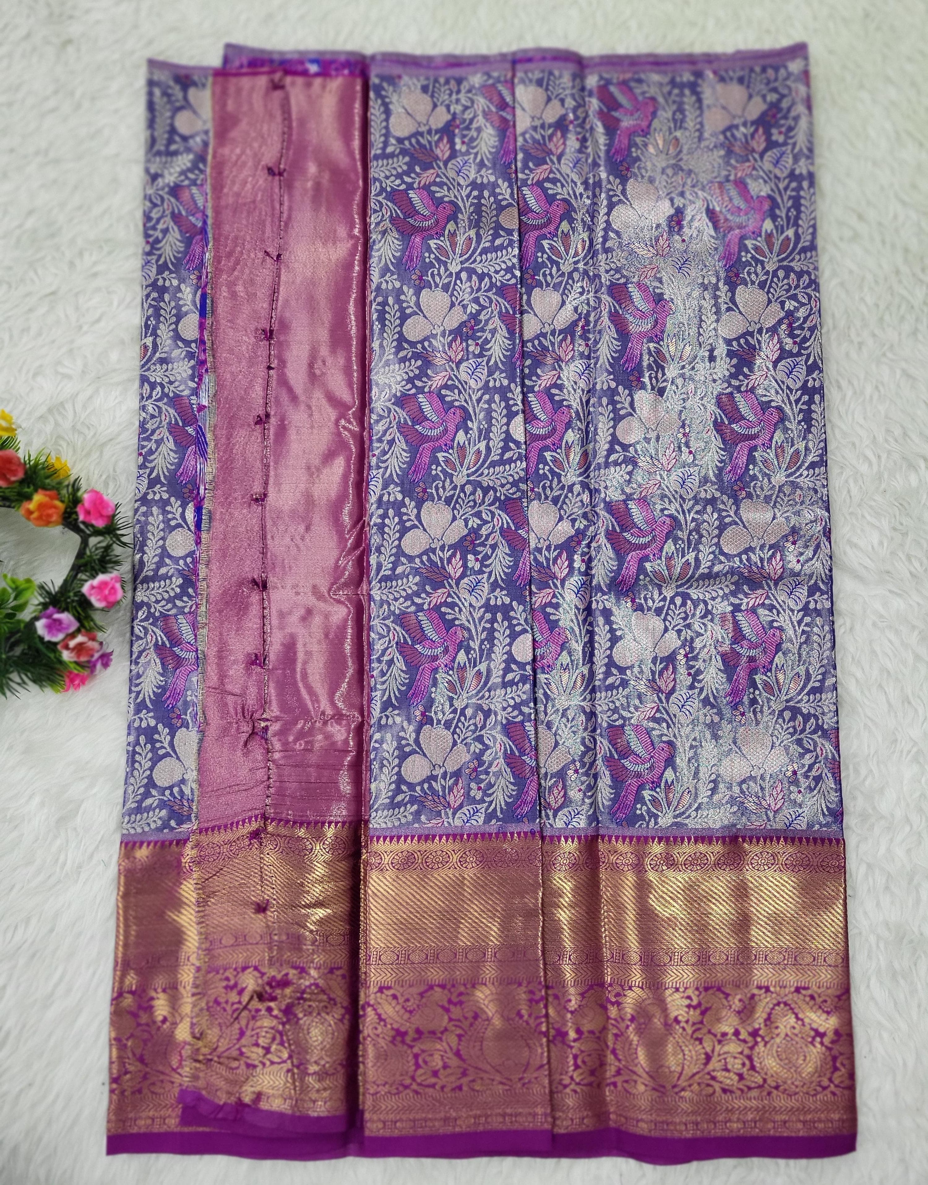 (2–5 Years) Lehenga -  Unstitched (Blouse + Material)
