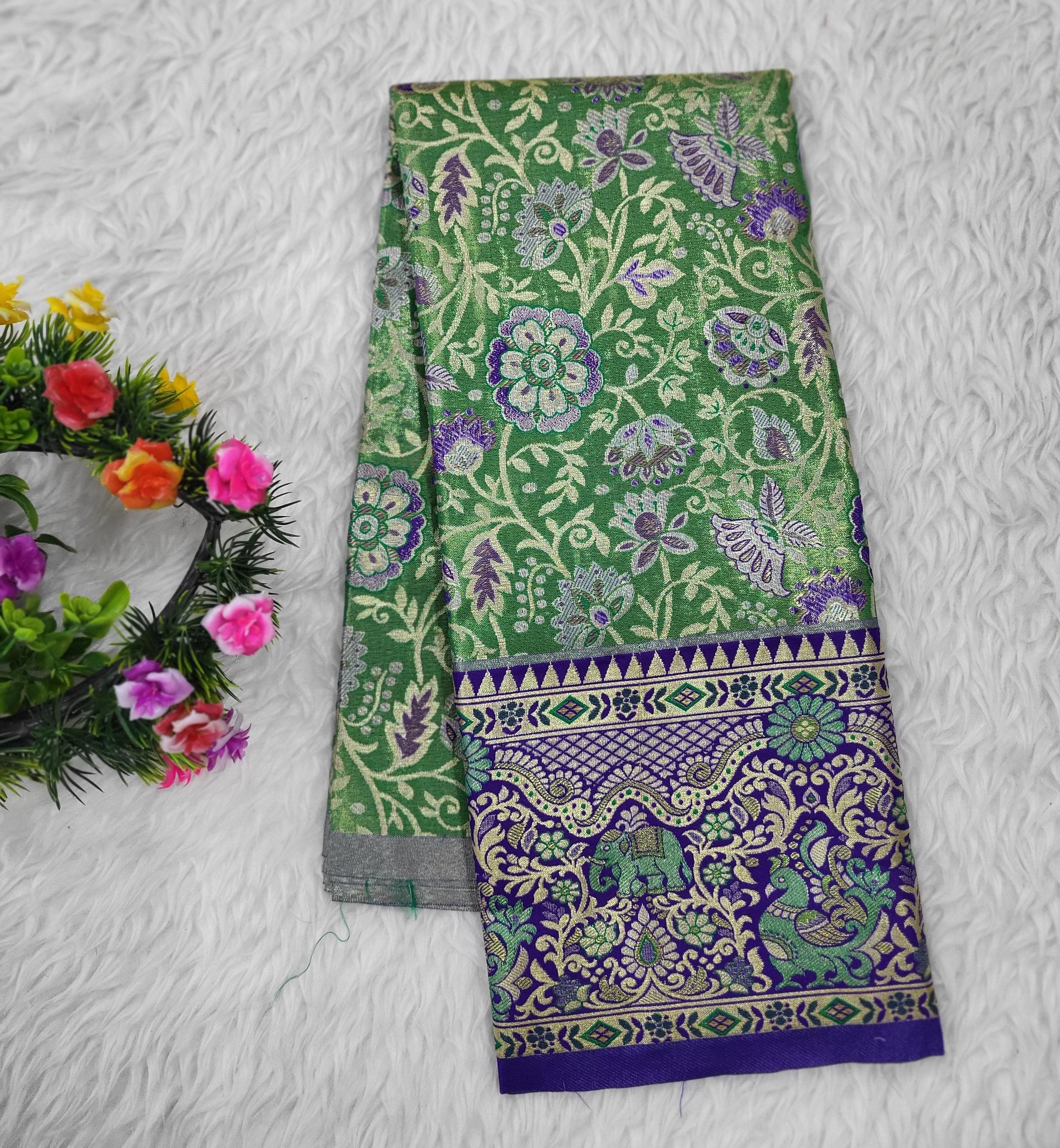 (2–5 Years) Lehenga -  Unstitched (Blouse + Material)