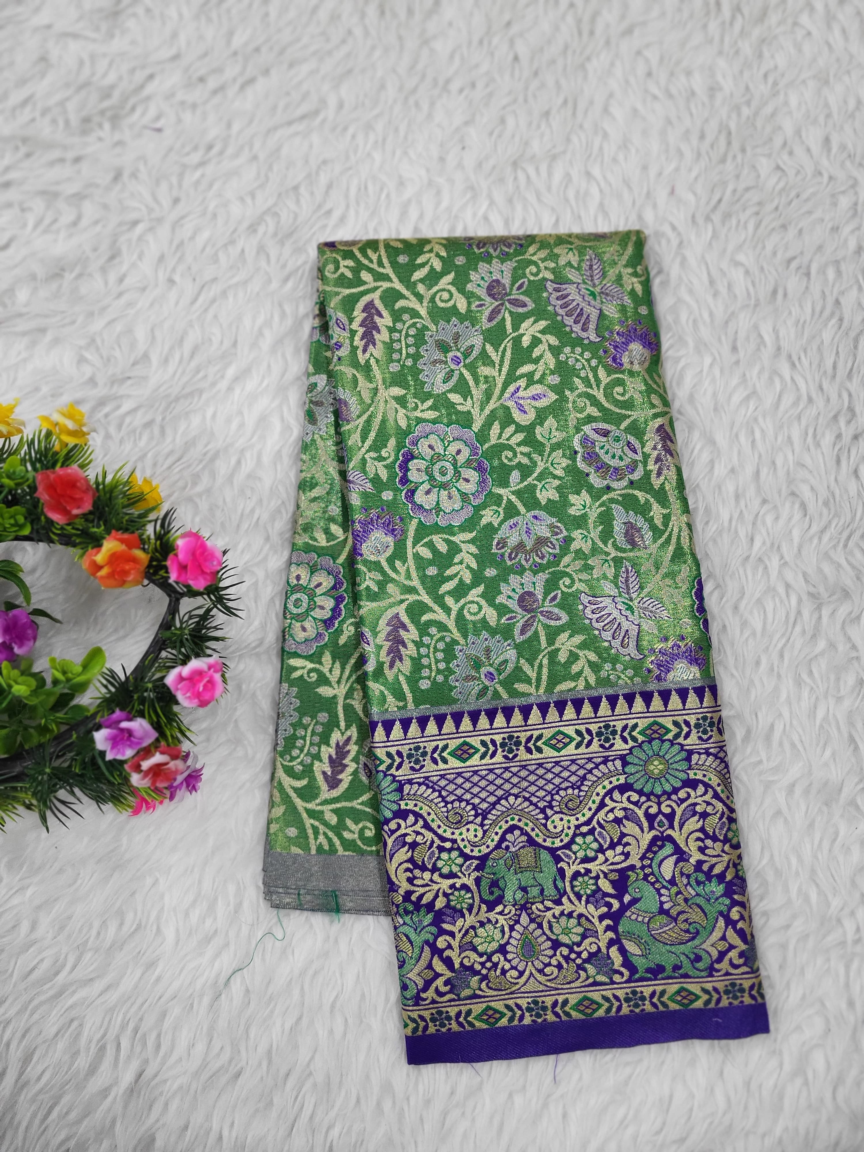 (2–5 Years) Lehenga -  Unstitched (Blouse + Material)