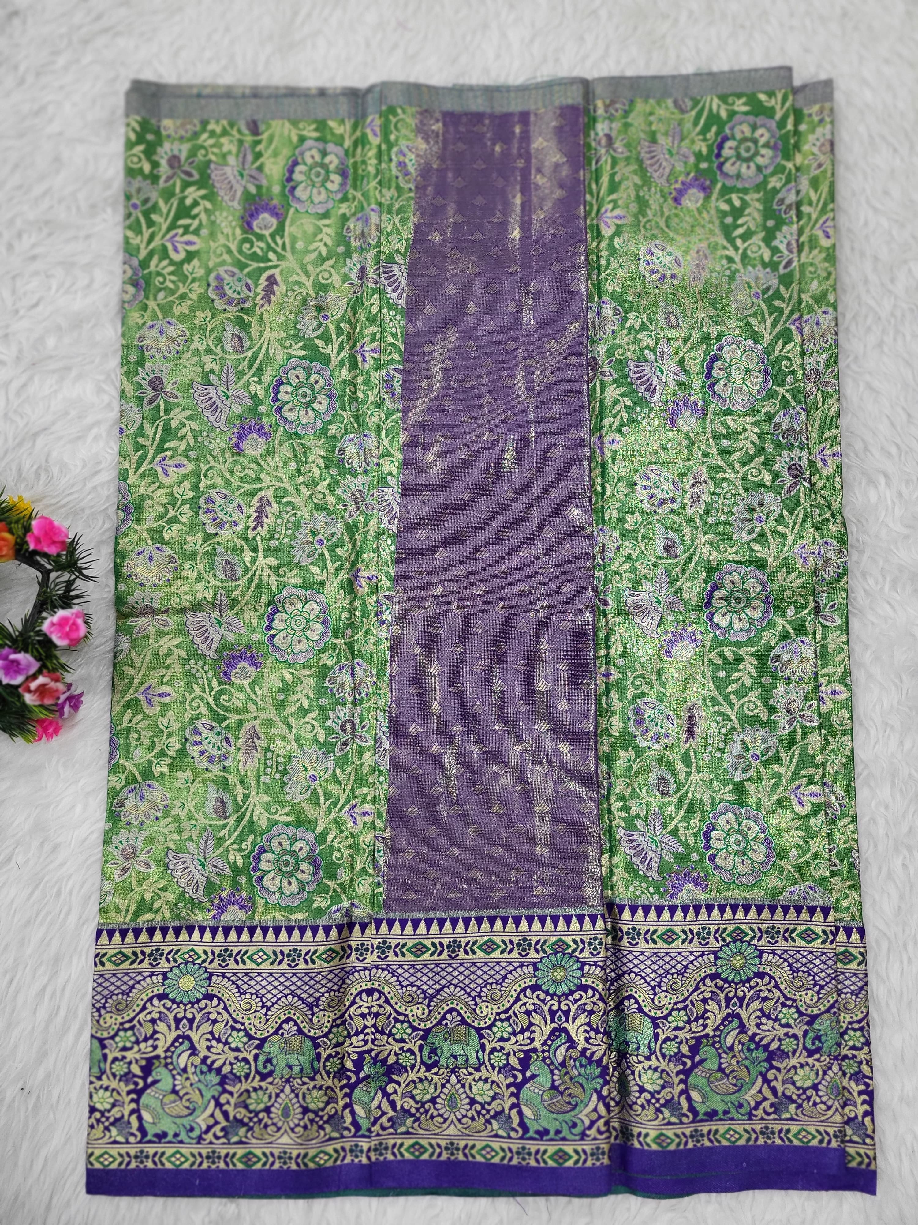 (2–5 Years) Lehenga -  Unstitched (Blouse + Material)