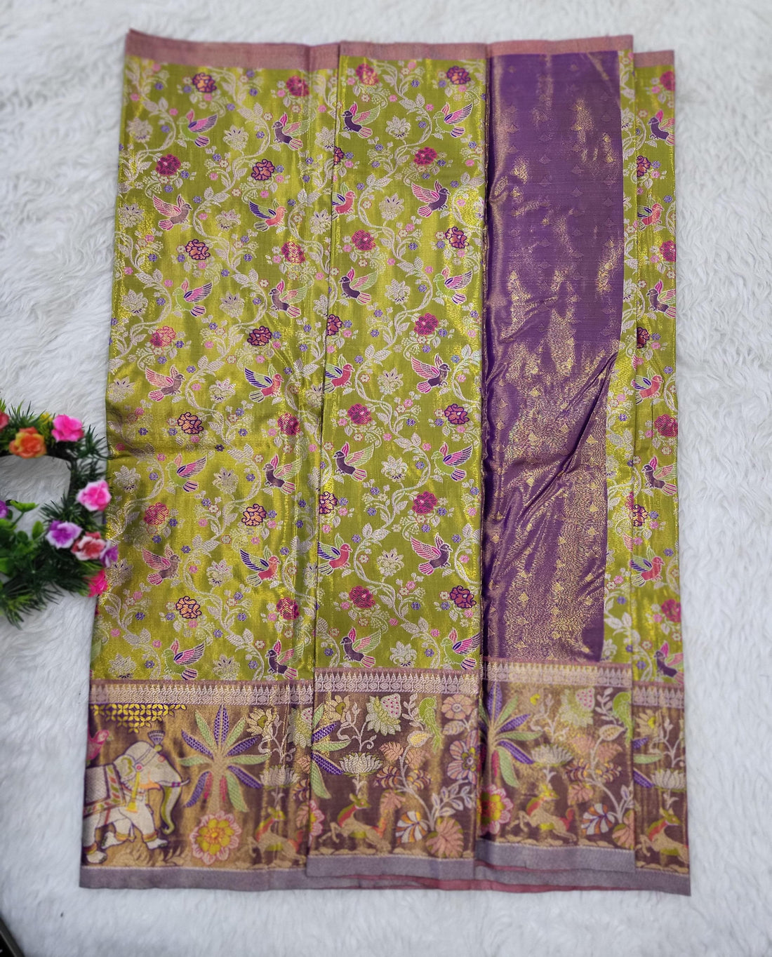 (2–5 Years) Lehenga -  Unstitched (Blouse + Material)