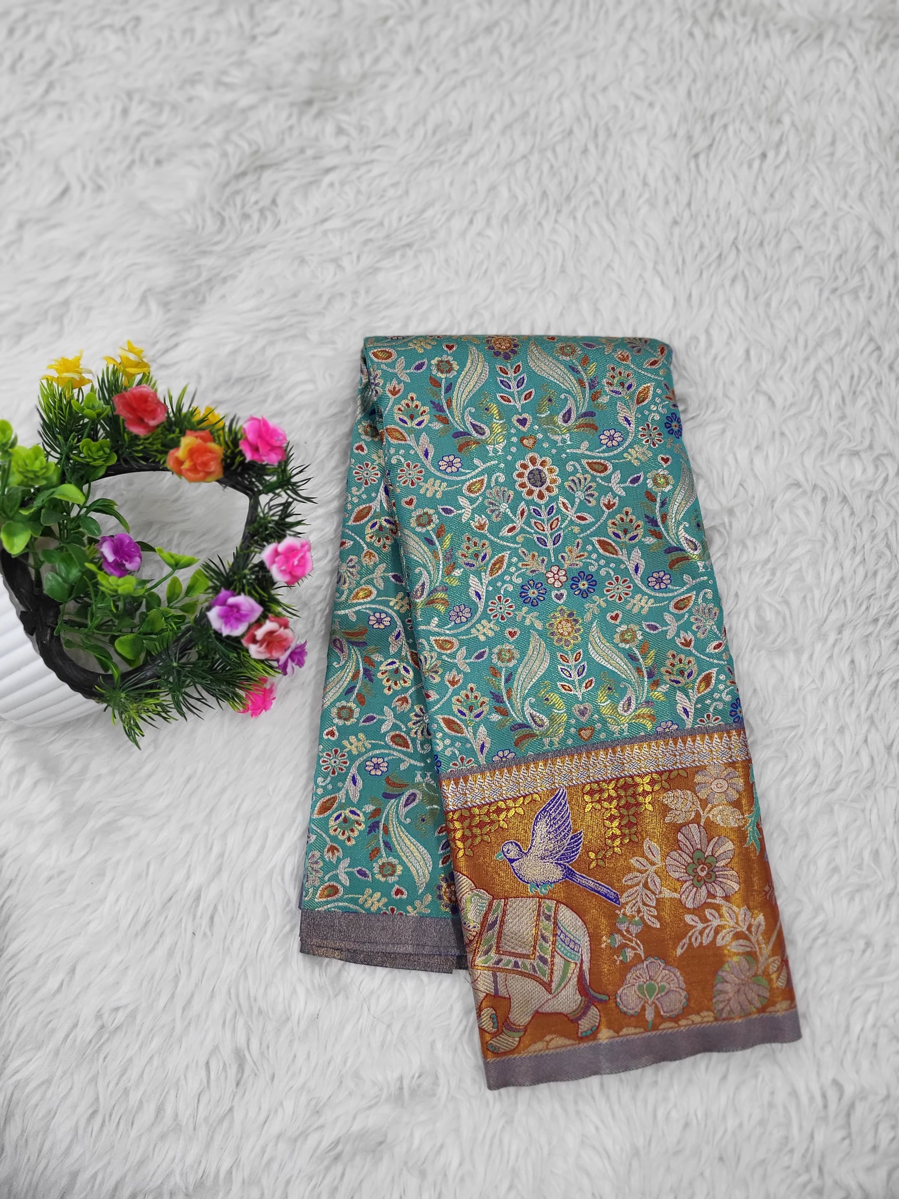 (2–5 Years) Lehenga -  Unstitched (Blouse + Material)