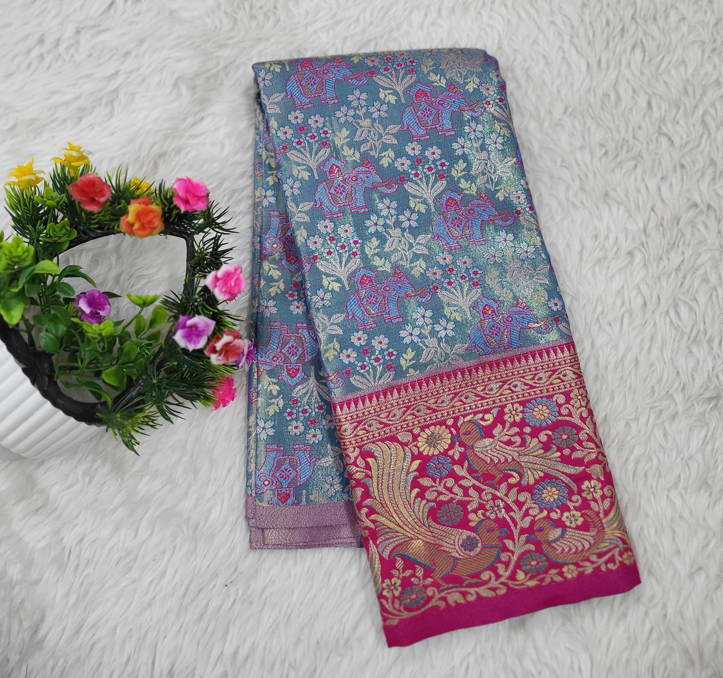 (2–5 Years) Lehenga -  Unstitched (Blouse + Material)