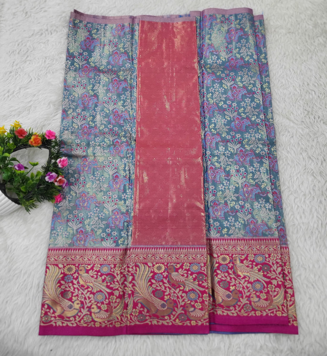 (2–5 Years) Lehenga -  Unstitched (Blouse + Material)