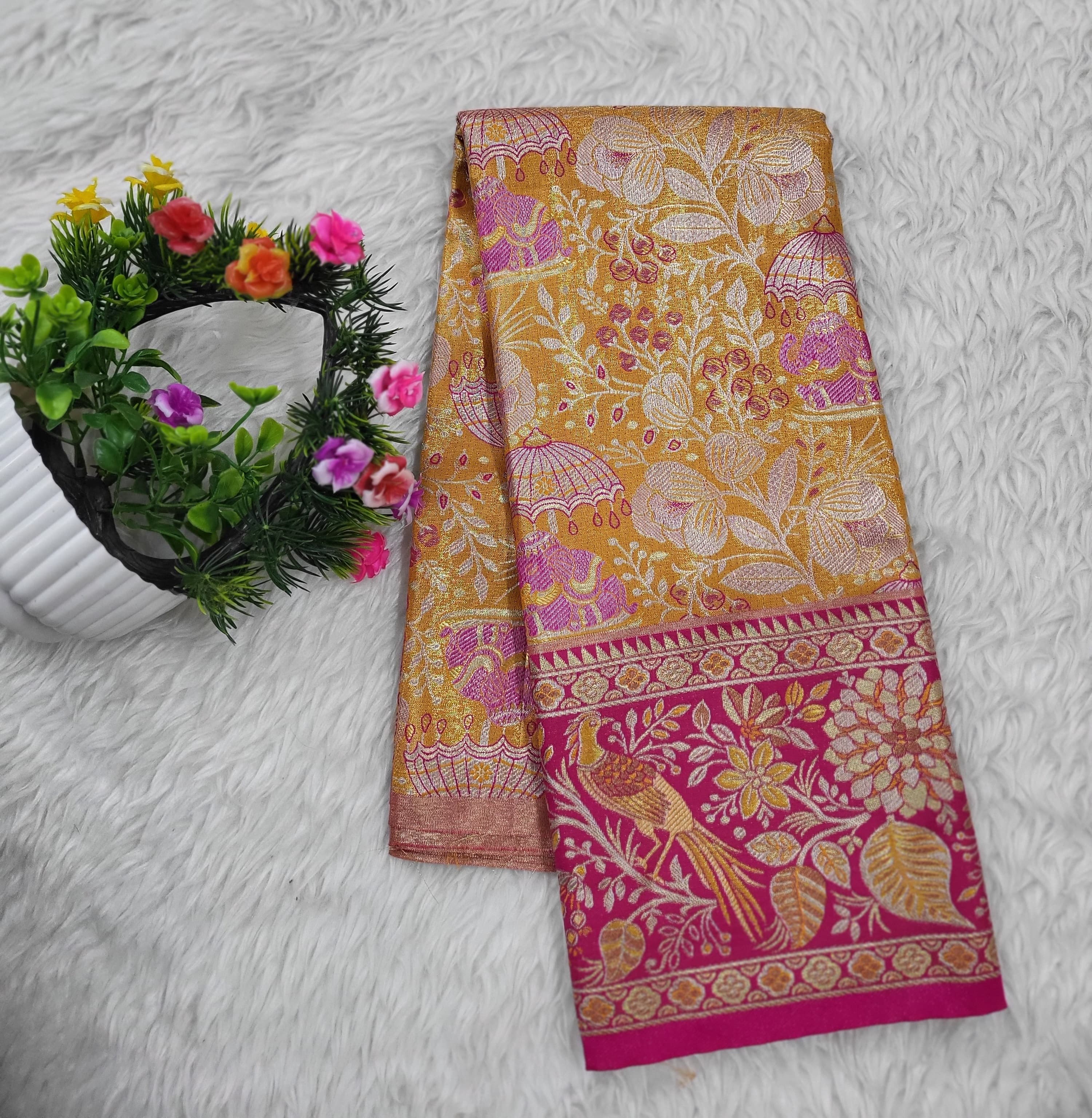 (2–5 Years) Lehenga -  Unstitched (Blouse + Material)