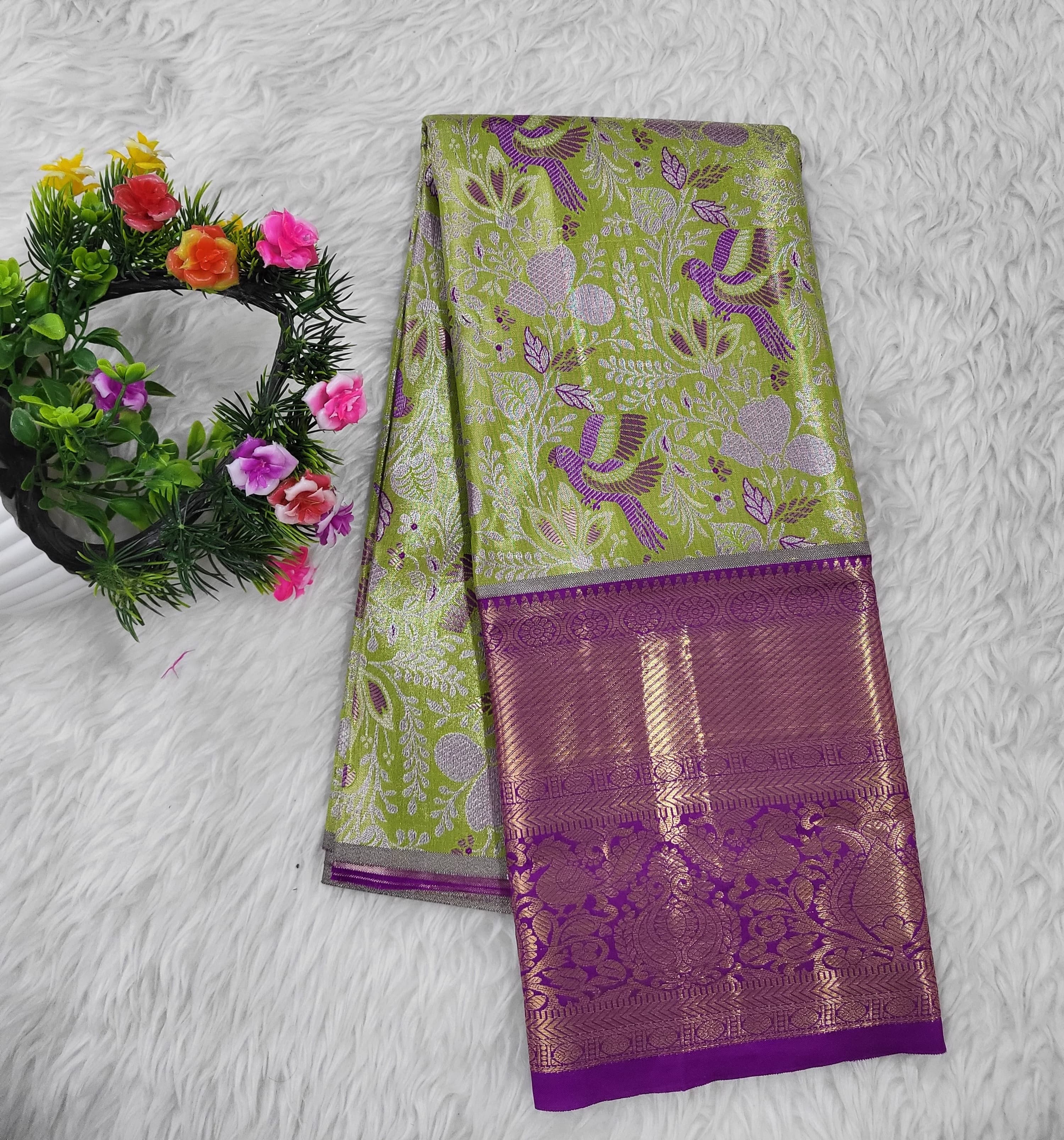 (2–5 Years) Lehenga -  Unstitched (Blouse + Material)