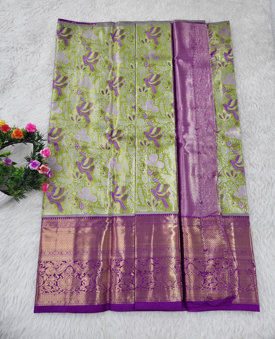(2–5 Years) Lehenga -  Unstitched (Blouse + Material)