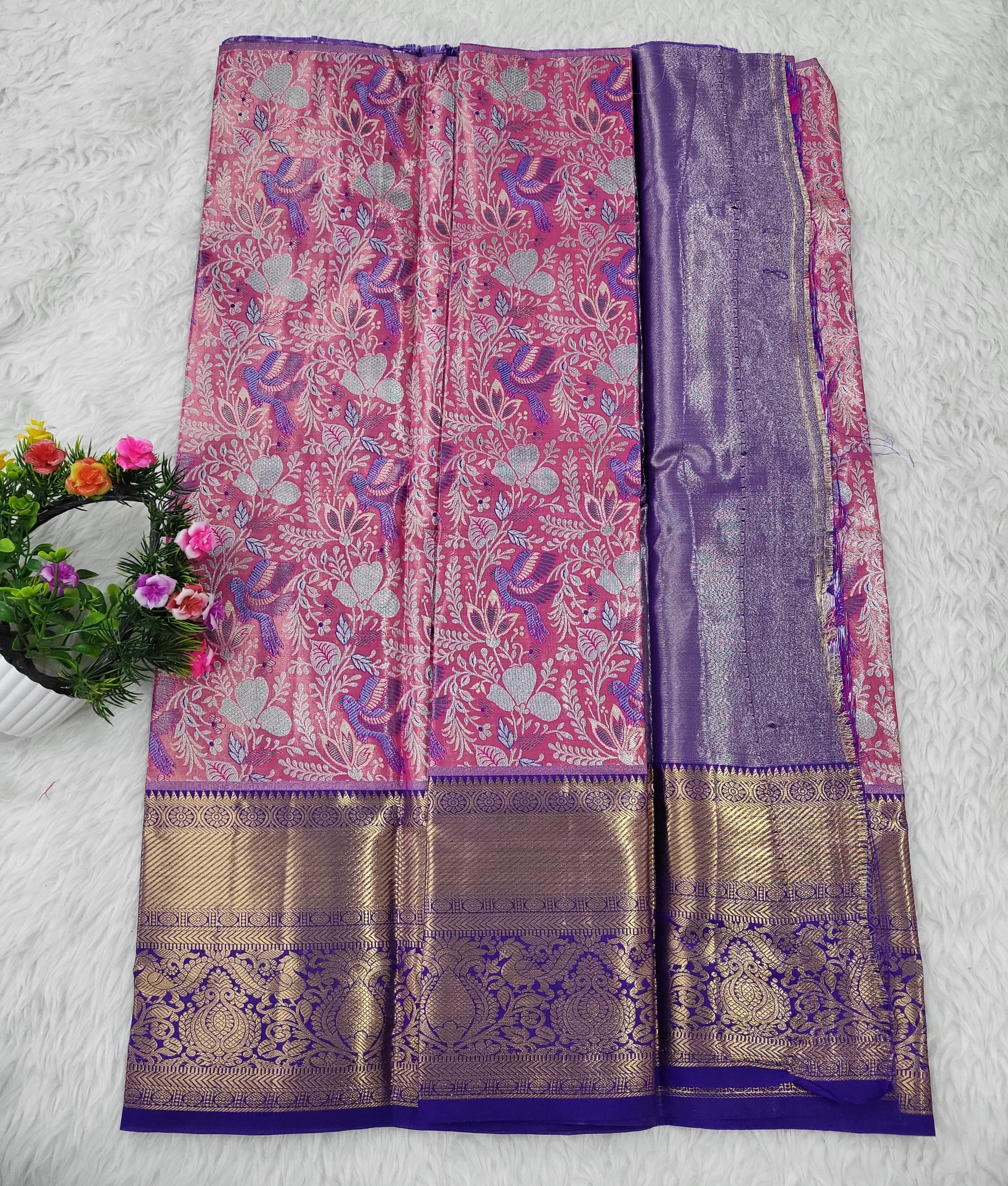 (2–5 Years) Lehenga -  Unstitched (Blouse + Material)