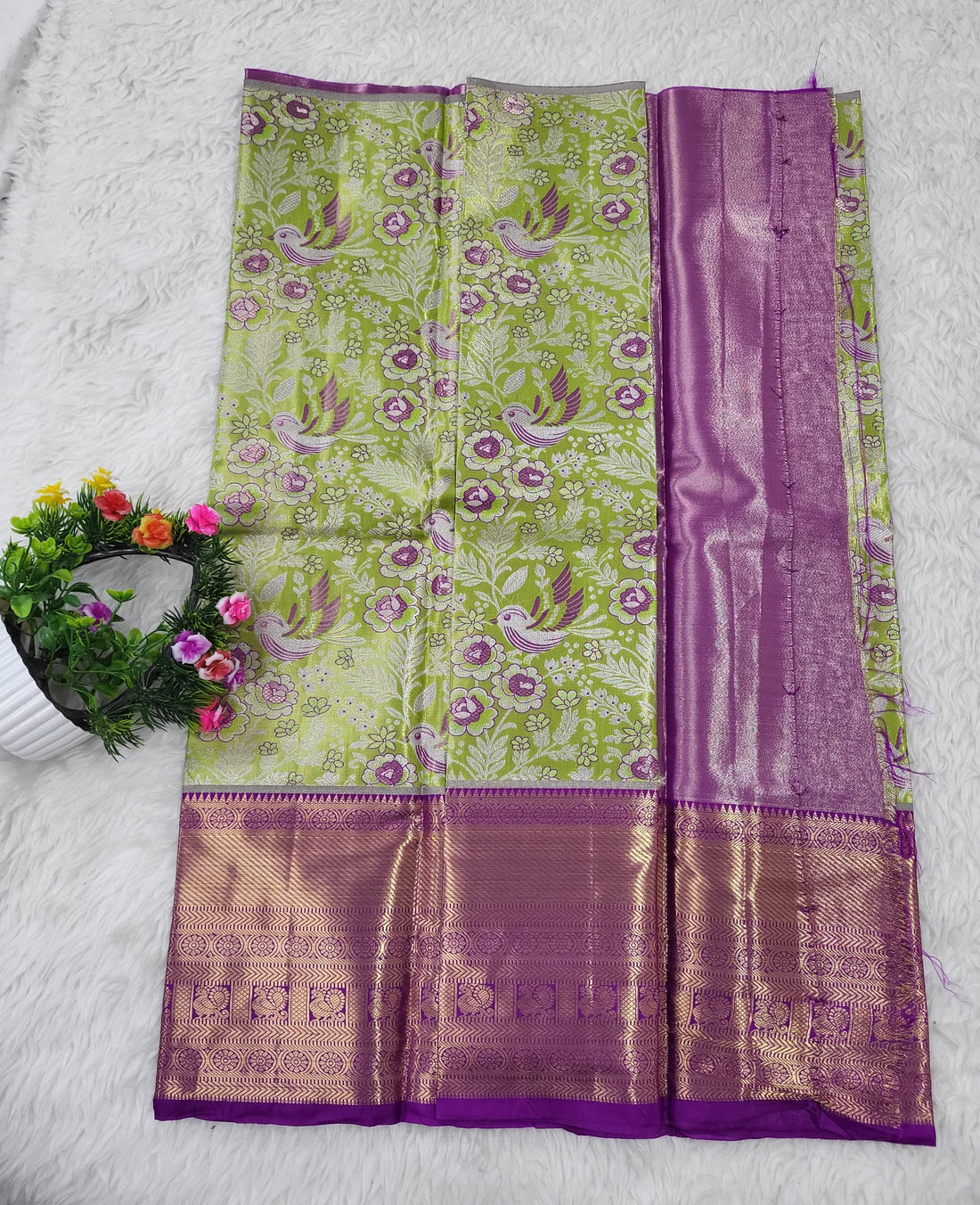 (2–5 Years) Lehenga -  Unstitched (Blouse + Material)