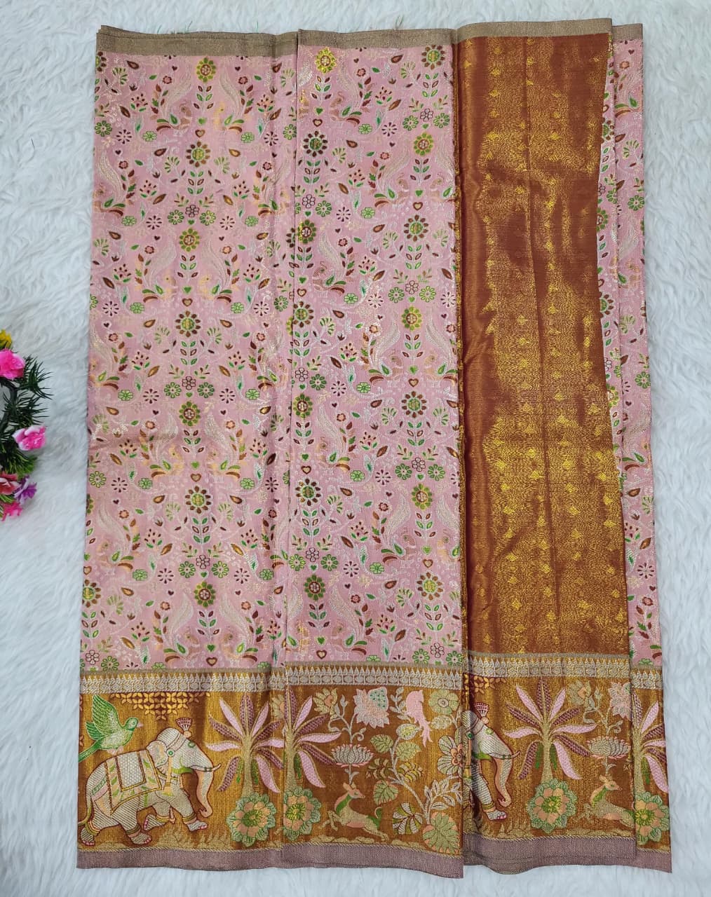 (2–5 Years) Lehenga -  Unstitched (Blouse + Material)