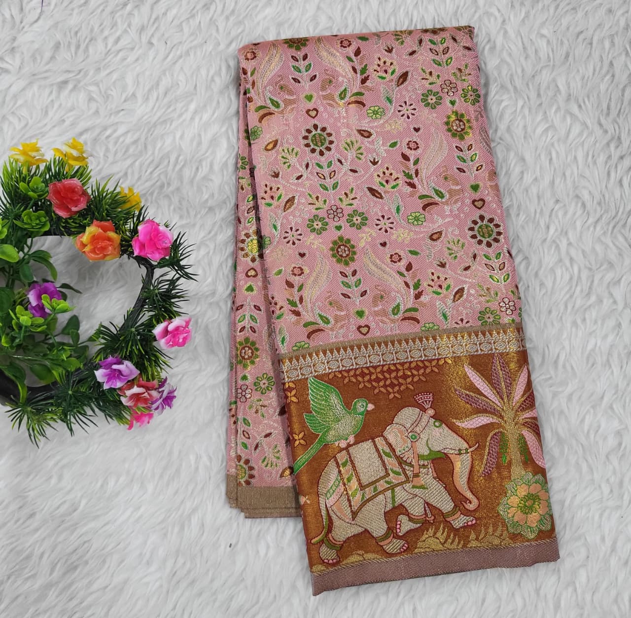 (2–5 Years) Lehenga -  Unstitched (Blouse + Material)