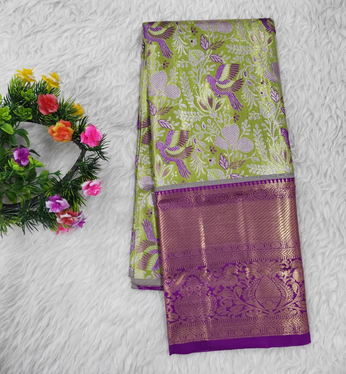 (2–5 Years) Lehenga -  Unstitched (Blouse + Material)