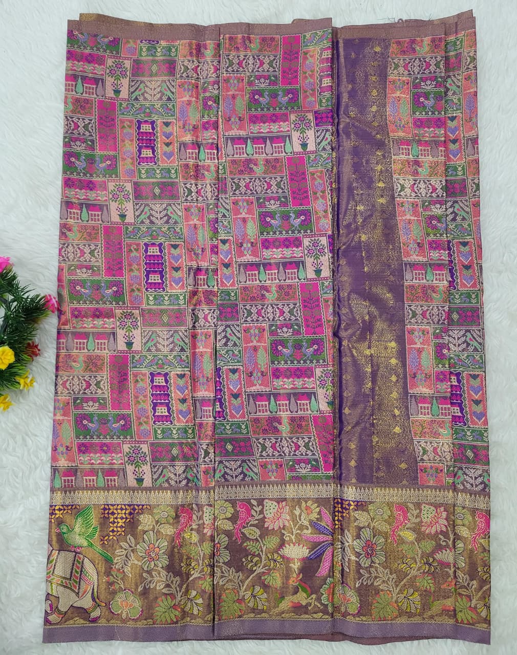 (2–5 Years) Lehenga -  Unstitched (Blouse + Material)