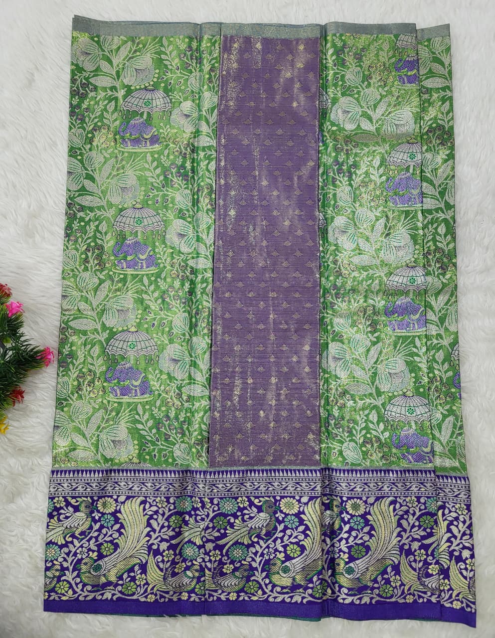 (2–5 Years) Lehenga -  Unstitched (Blouse + Material)