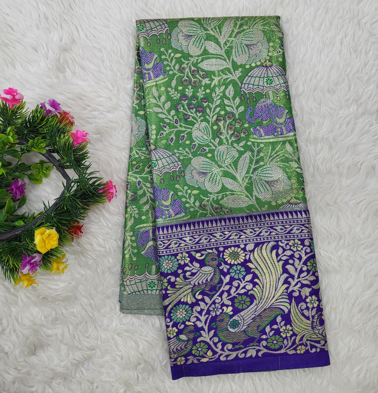 (2–5 Years) Lehenga -  Unstitched (Blouse + Material)