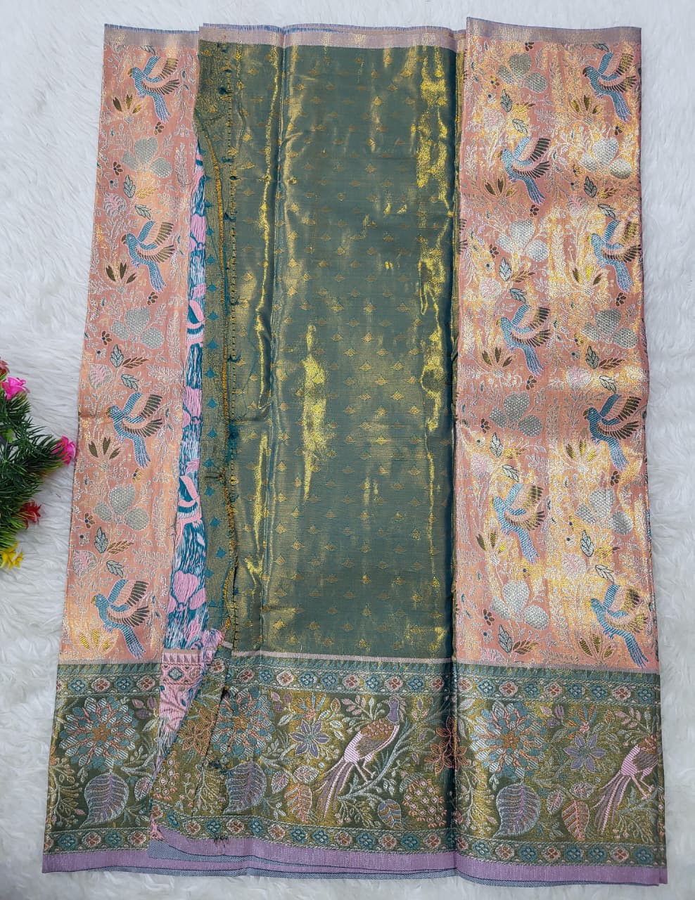 (2–5 Years) Lehenga -  Unstitched (Blouse + Material)
