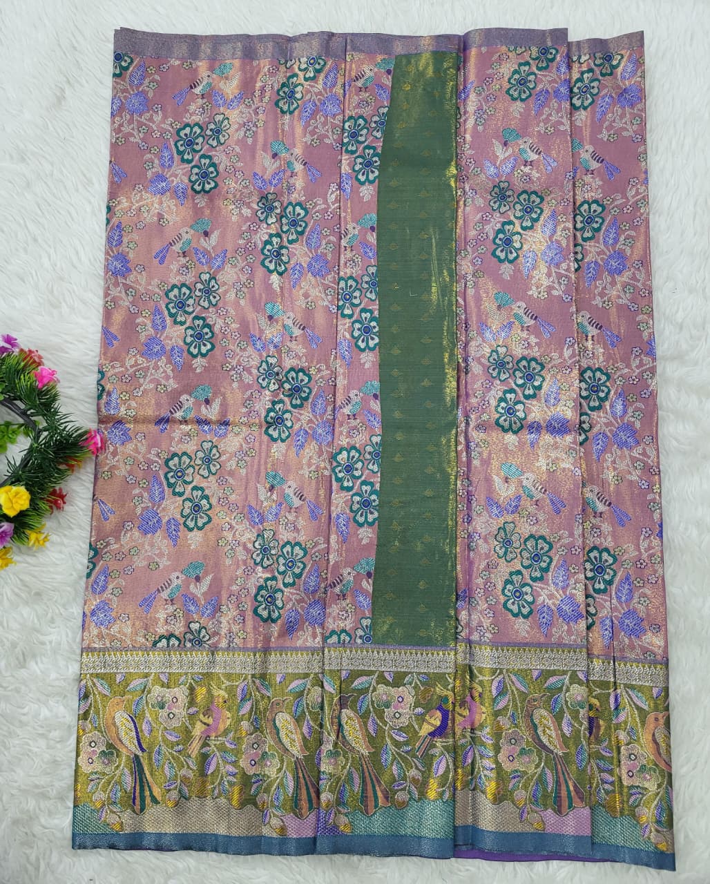 (2–5 Years) Lehenga -  Unstitched (Blouse + Material)