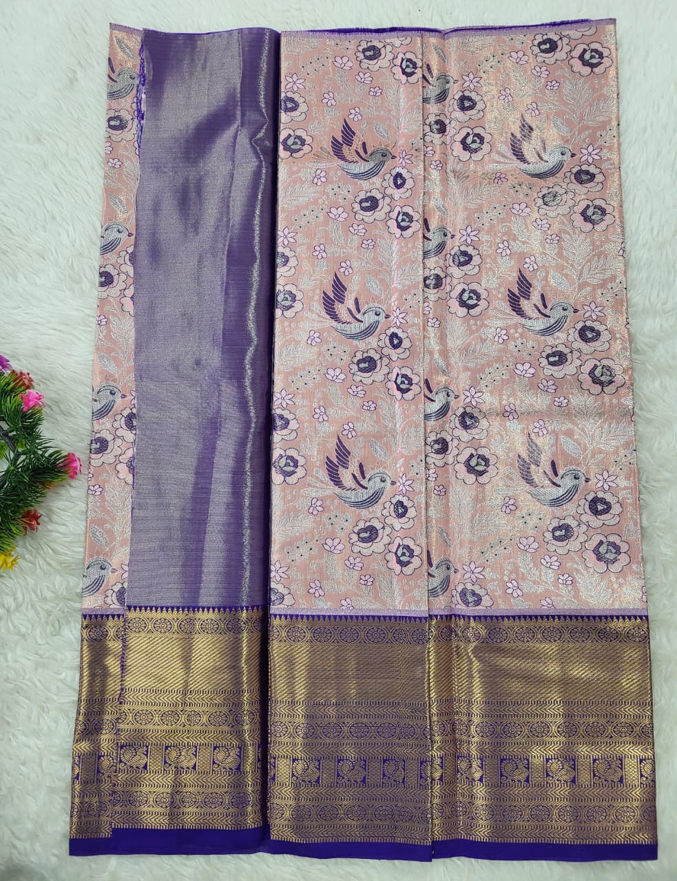 (2–5 Years) Lehenga -  Unstitched (Blouse + Material)
