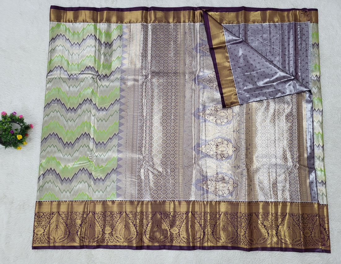Semi Kanchipattu Tissue Saree