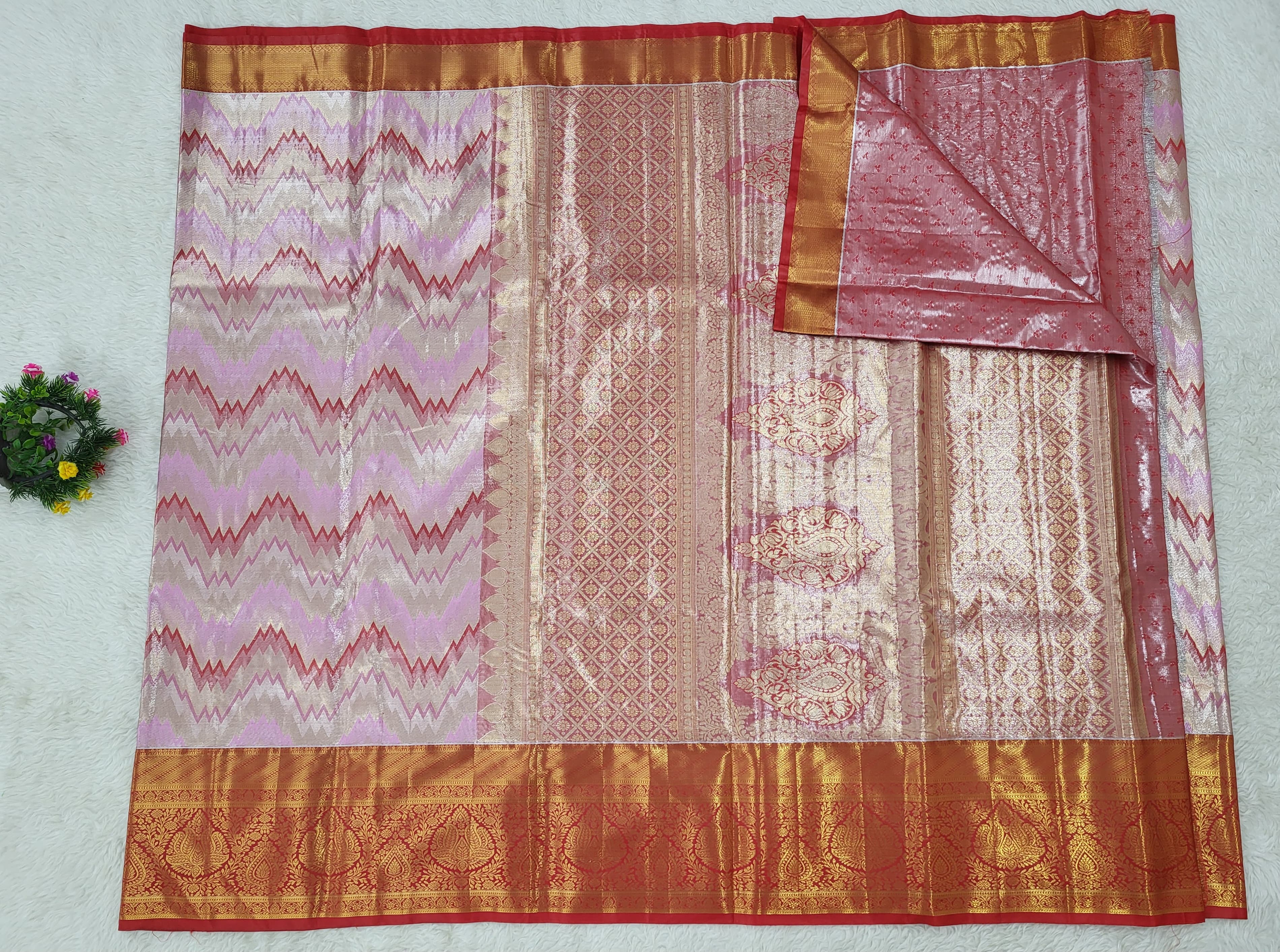 Semi Kanchipattu Tissue Saree