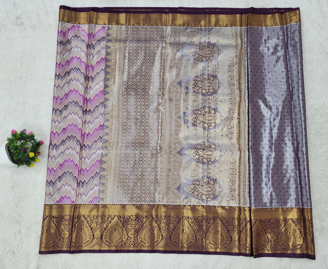 Semi Kanchipattu Tissue Saree
