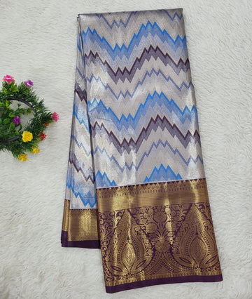 Semi Kanchipattu Tissue Saree
