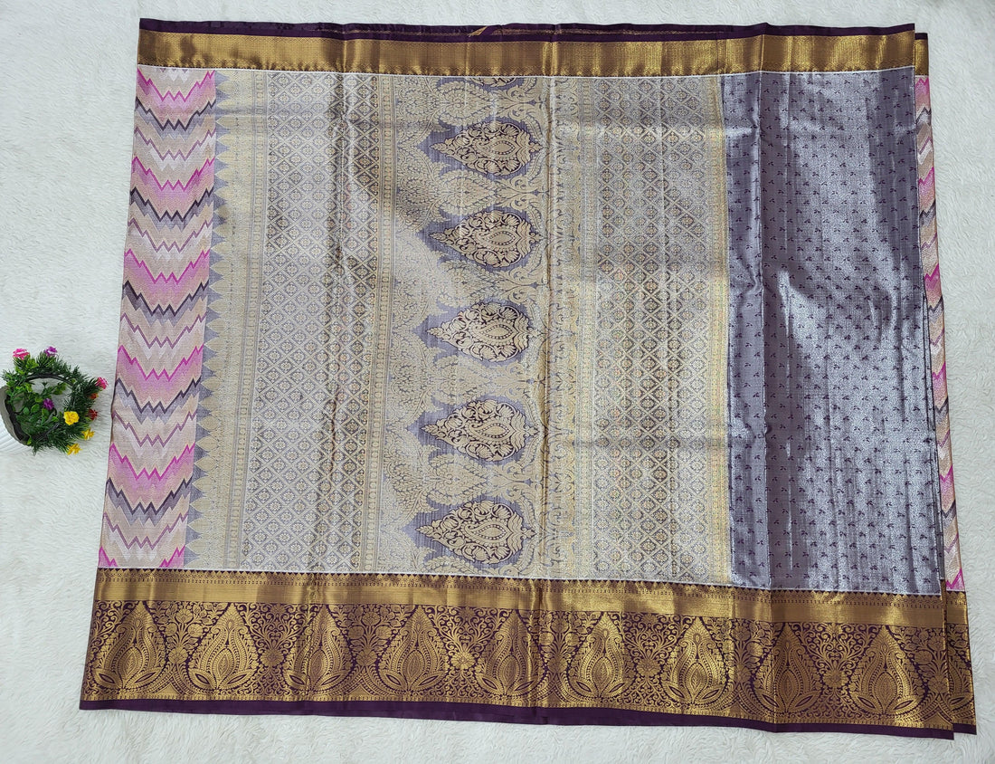 Semi Kanchipattu Tissue Saree