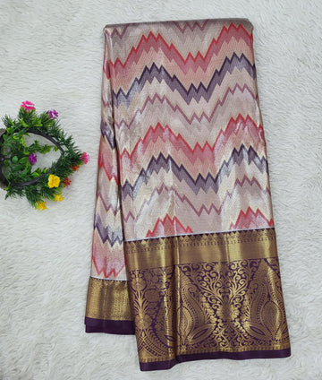 Semi Kanchipattu Tissue Saree