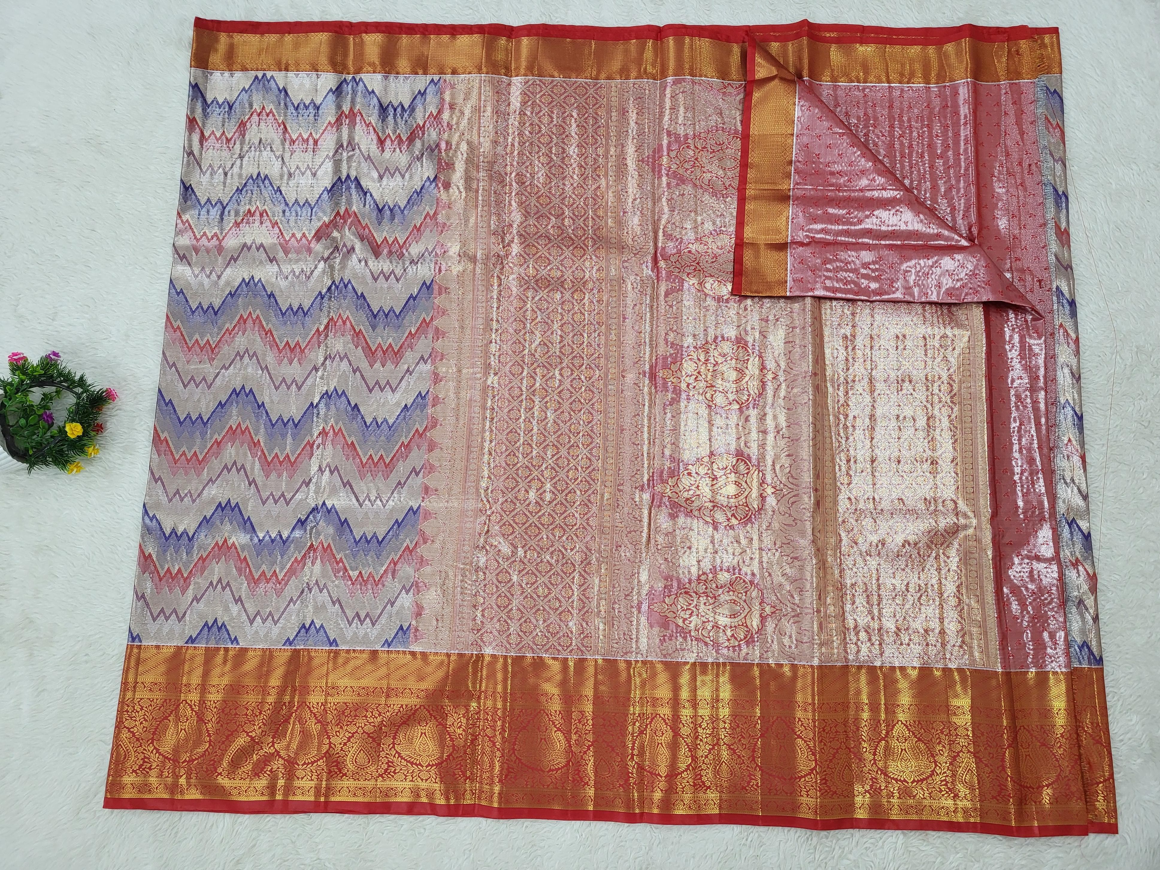 Semi Kanchipattu Tissue Saree