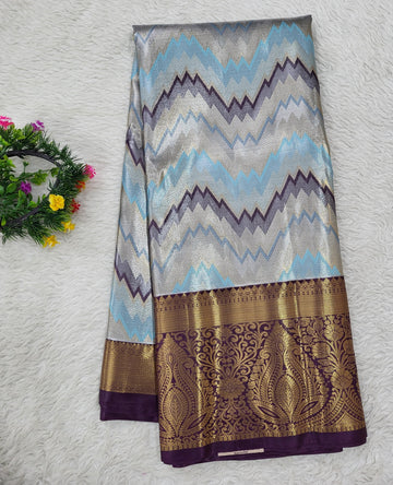 Semi Kanchipattu Tissue Saree