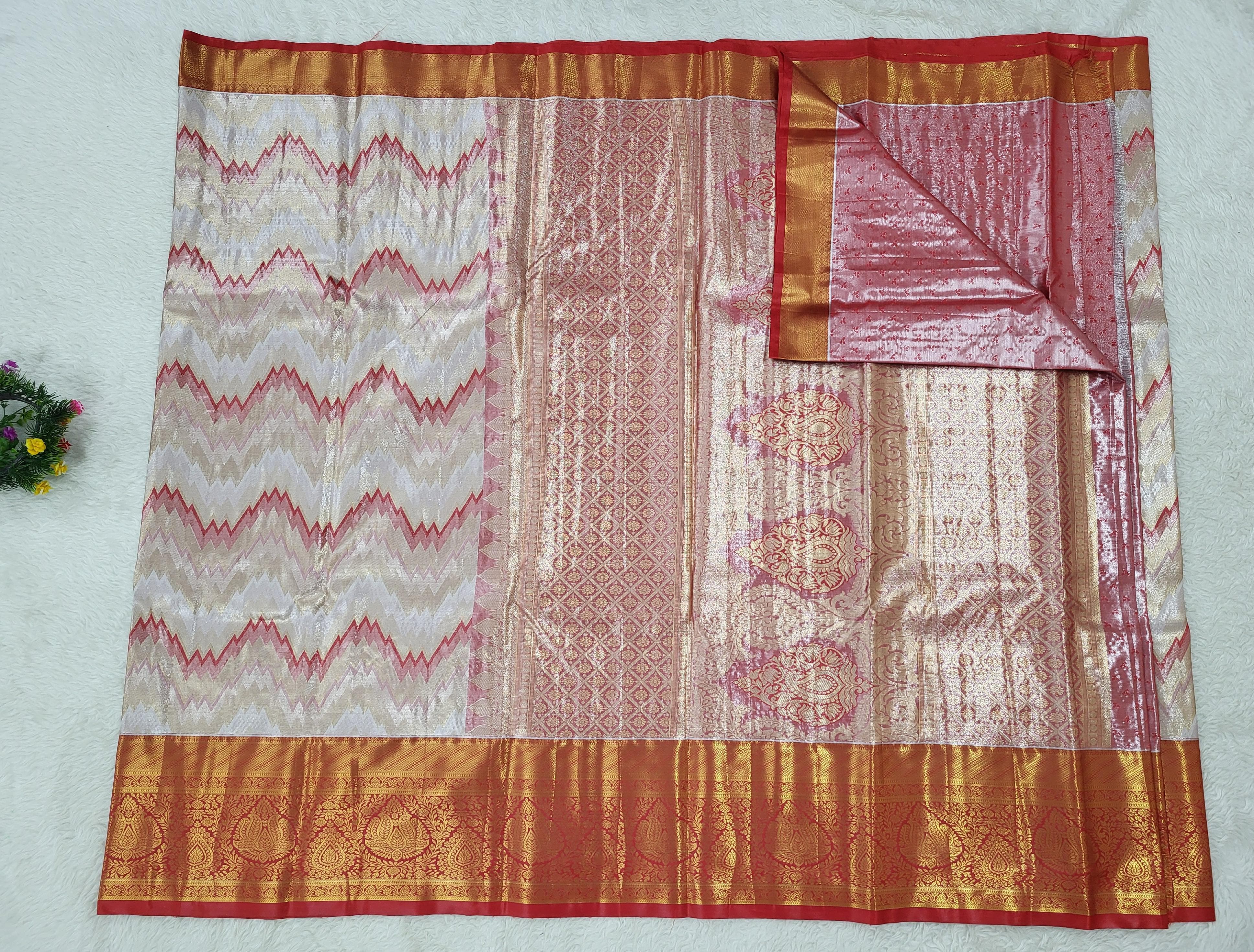 Semi Kanchipattu Tissue Saree