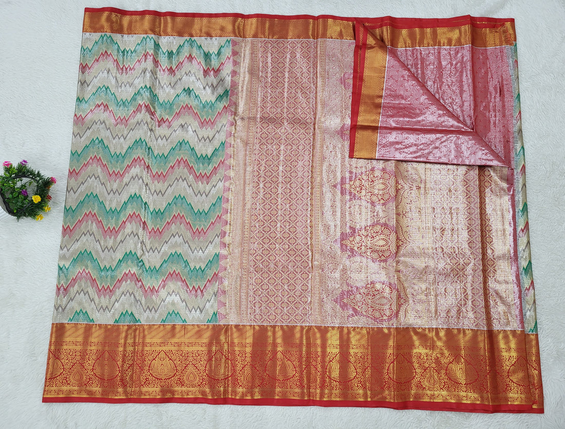 Semi Kanchipattu Tissue Saree