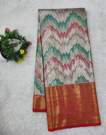 Semi Kanchipattu Tissue Saree