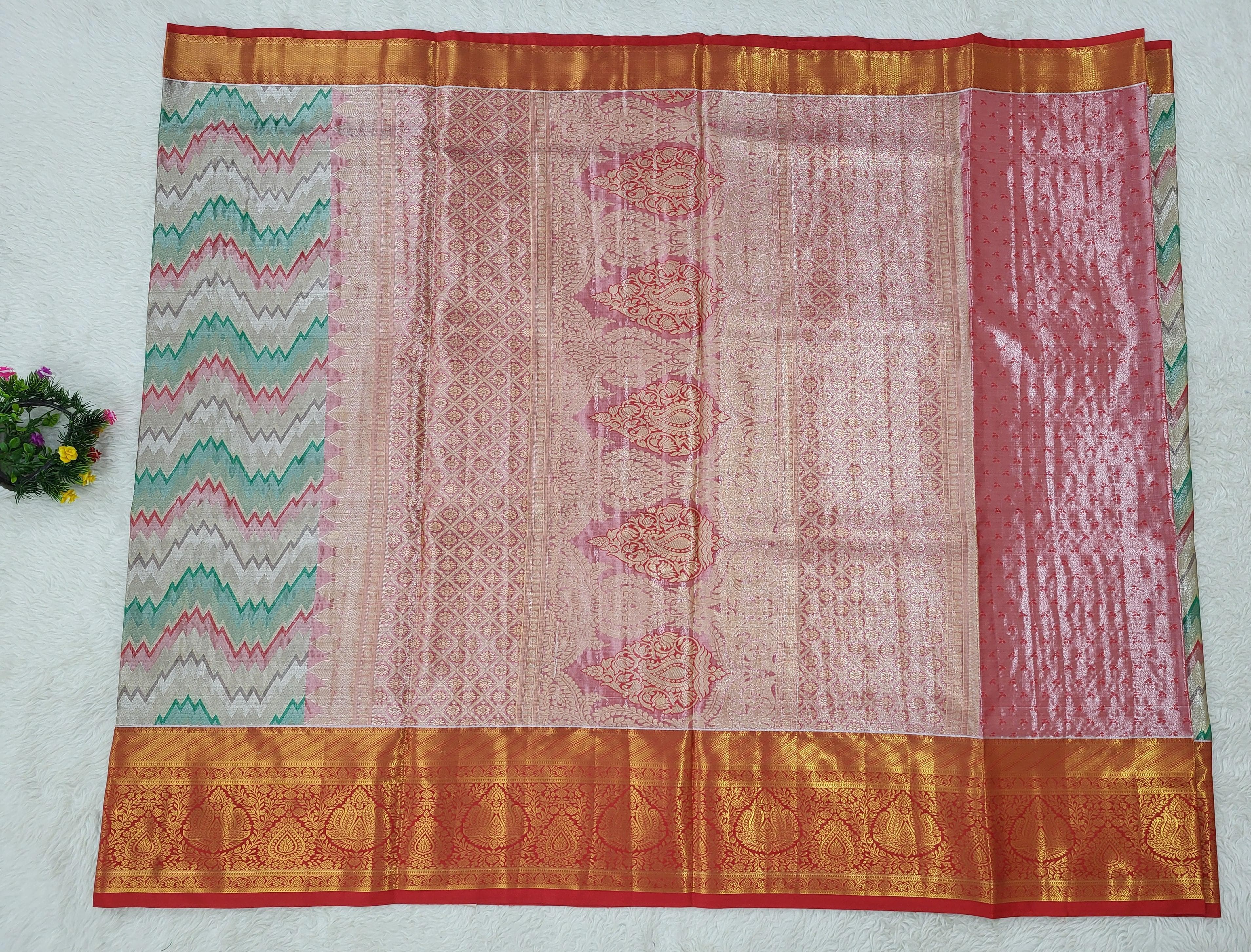 Semi Kanchipattu Tissue Saree