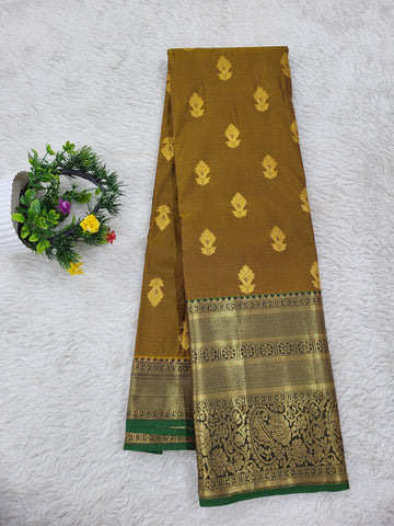 Semi kanchipattu Resham Butta Saree