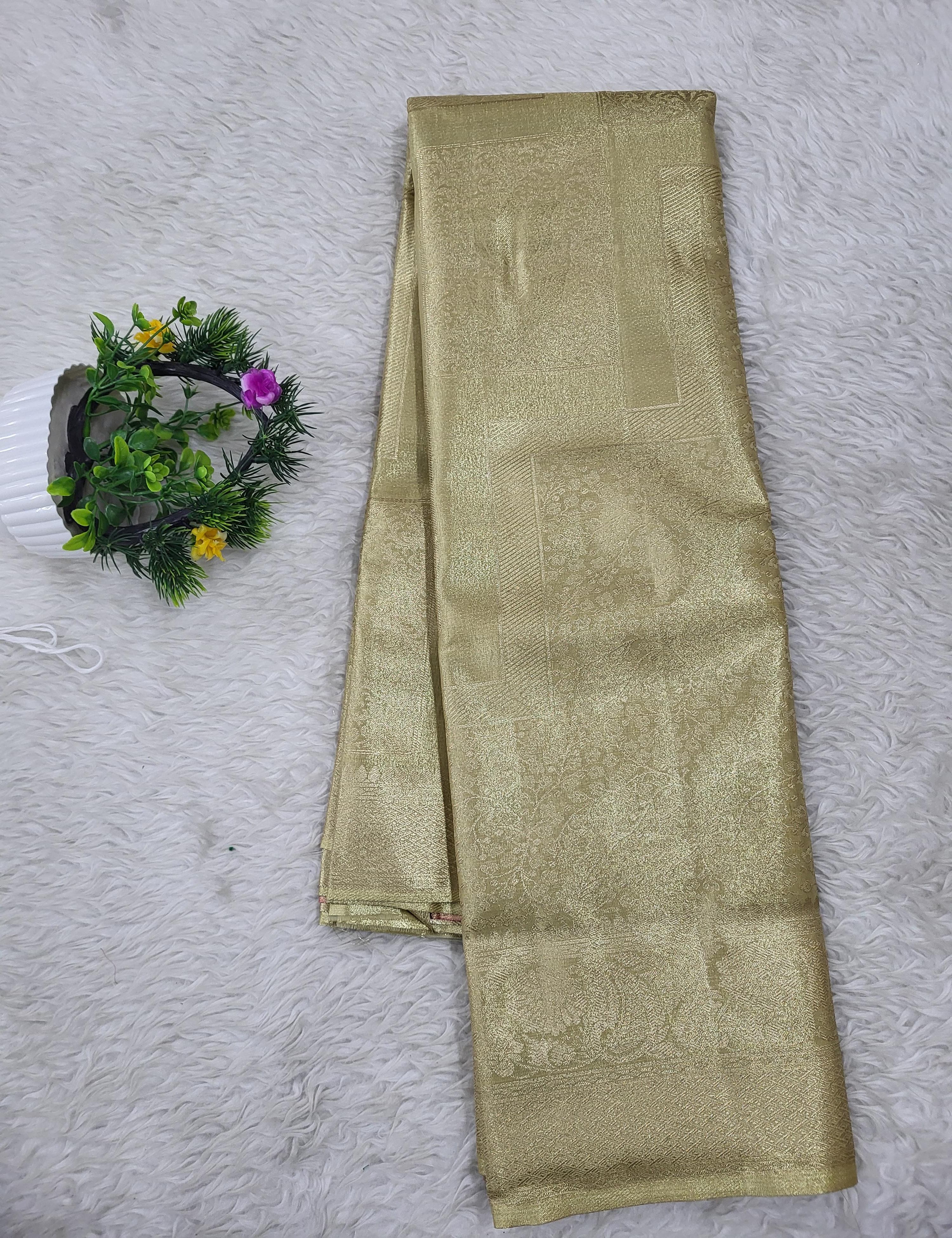 Semi kanchipattu Tissue Saree