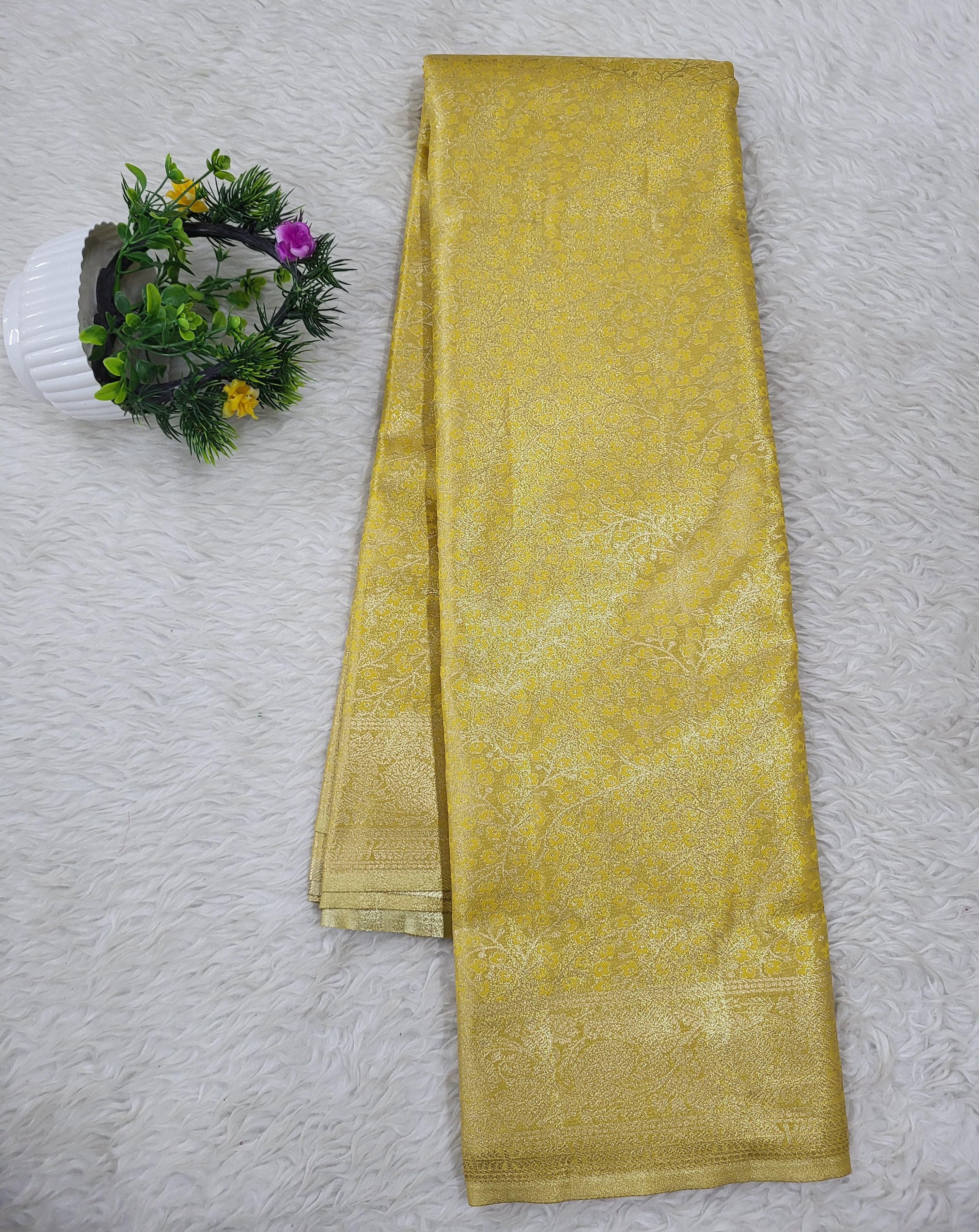Semi kanchipattu Tissue Saree