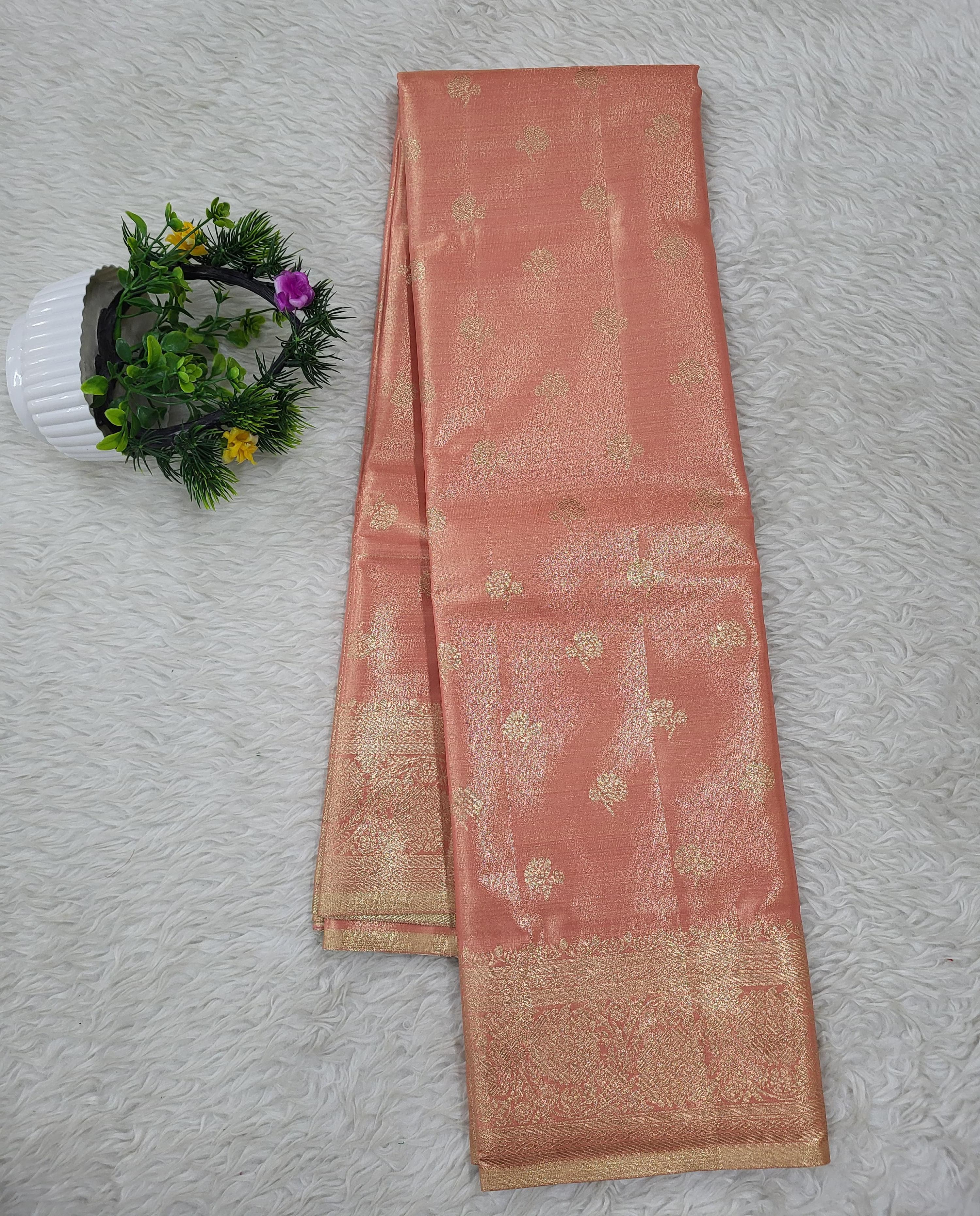 Semi kanchipattu Tissue Saree