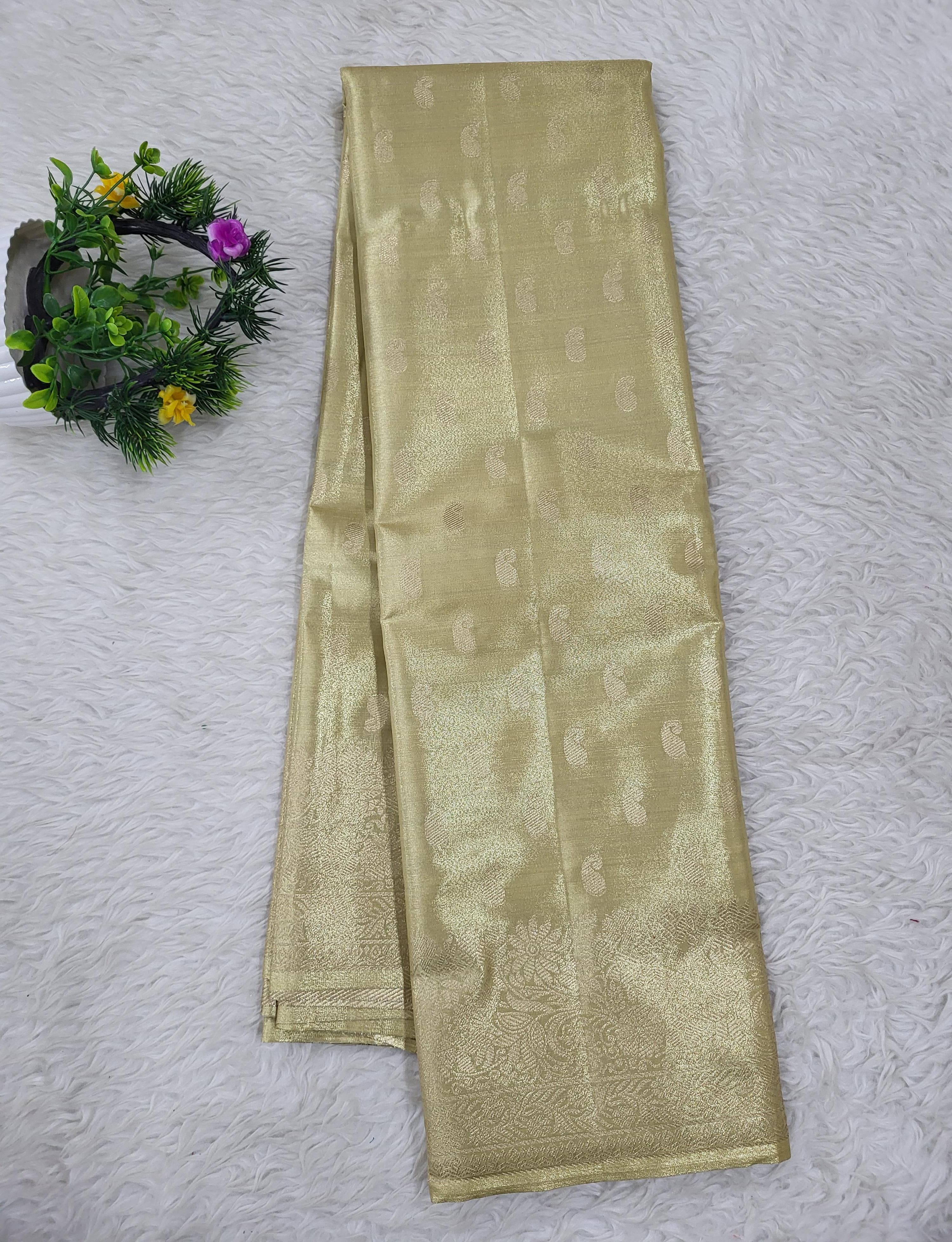 Semi kanchipattu Tissue Saree