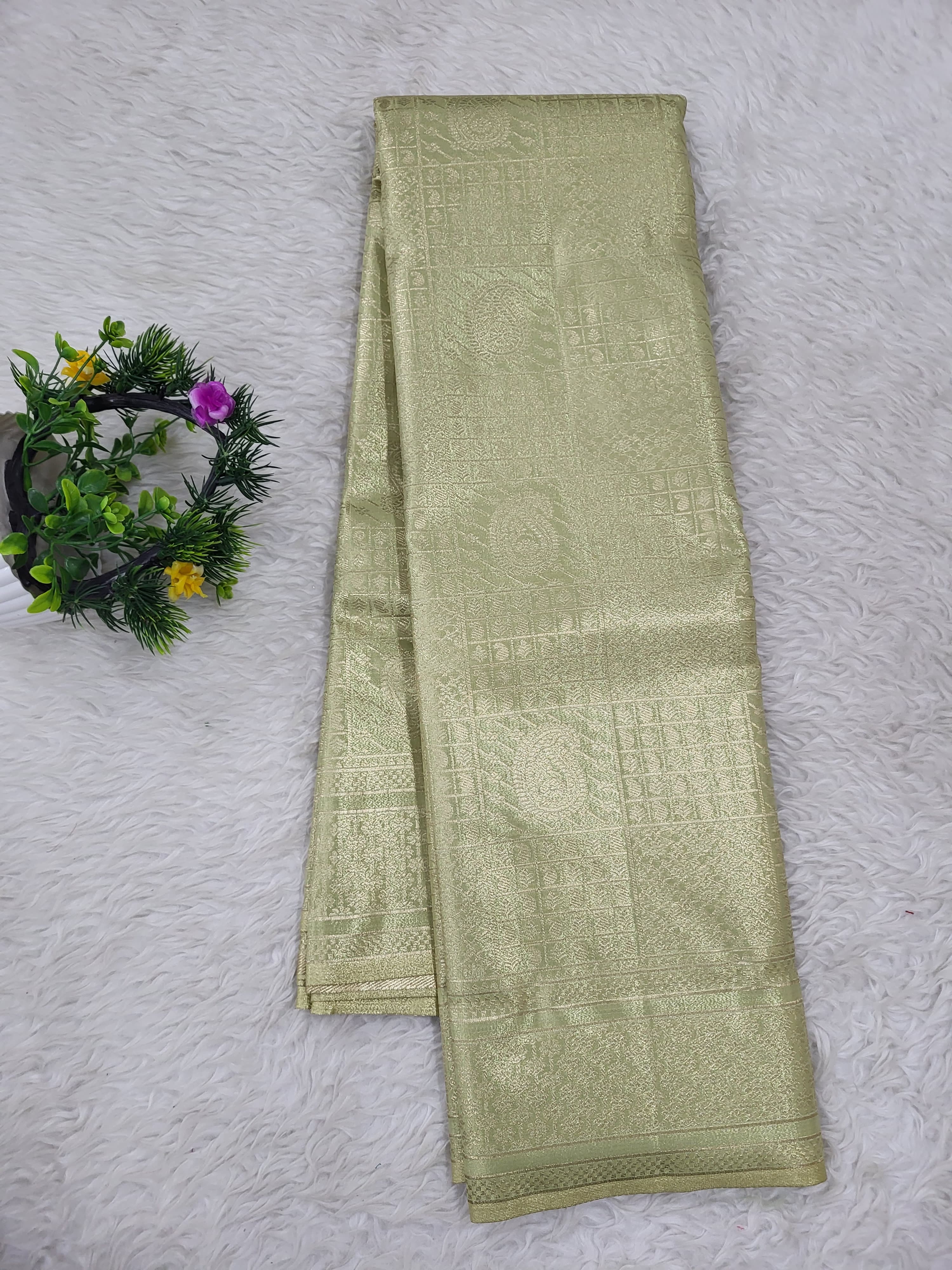 Semi kanchipattu Tissue Saree