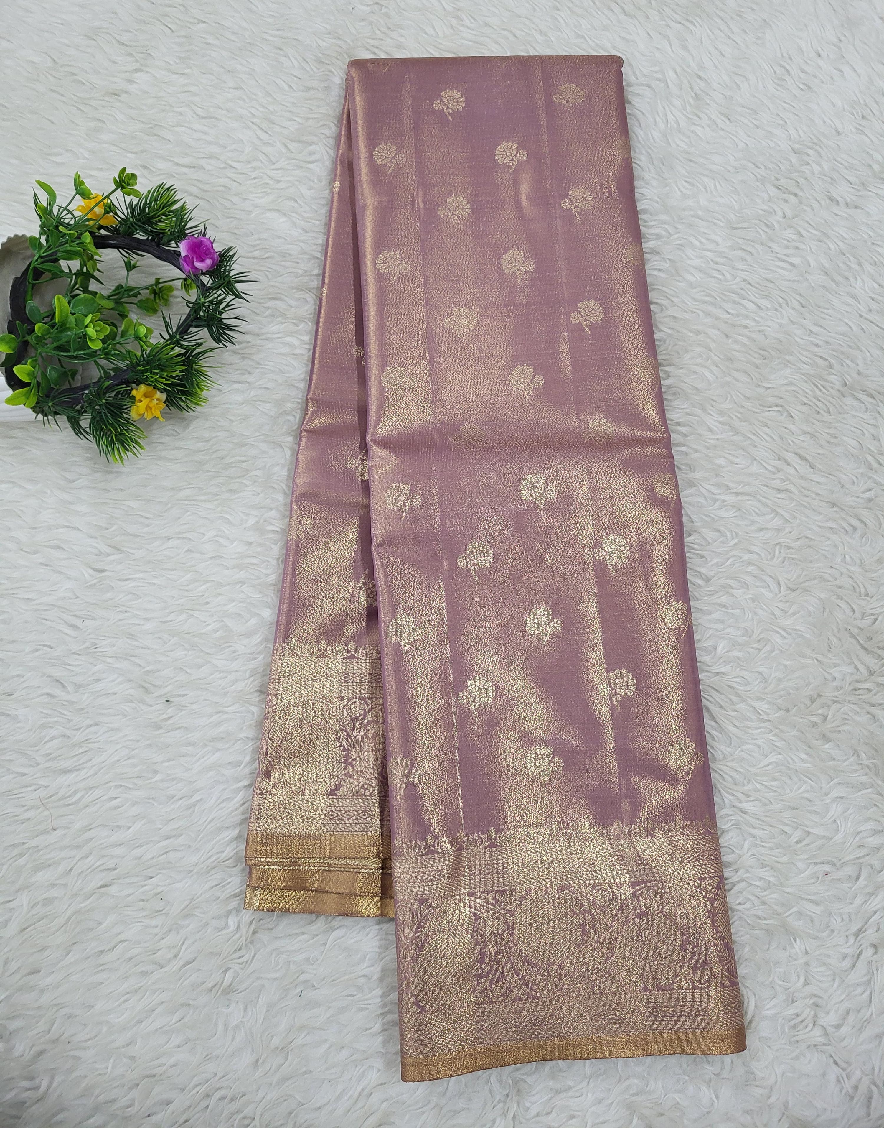 Semi kanchipattu Tissue Saree